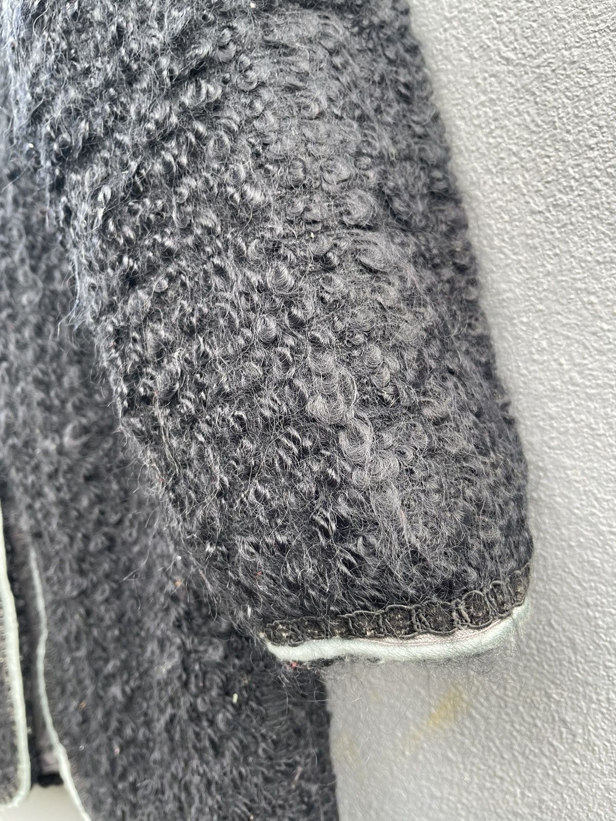 Designer Rare Rond Bonheur Black Textured Wool Jacket - Size 9 Size M / US 6-8 / IT 42-44 - 7 Thumbnail