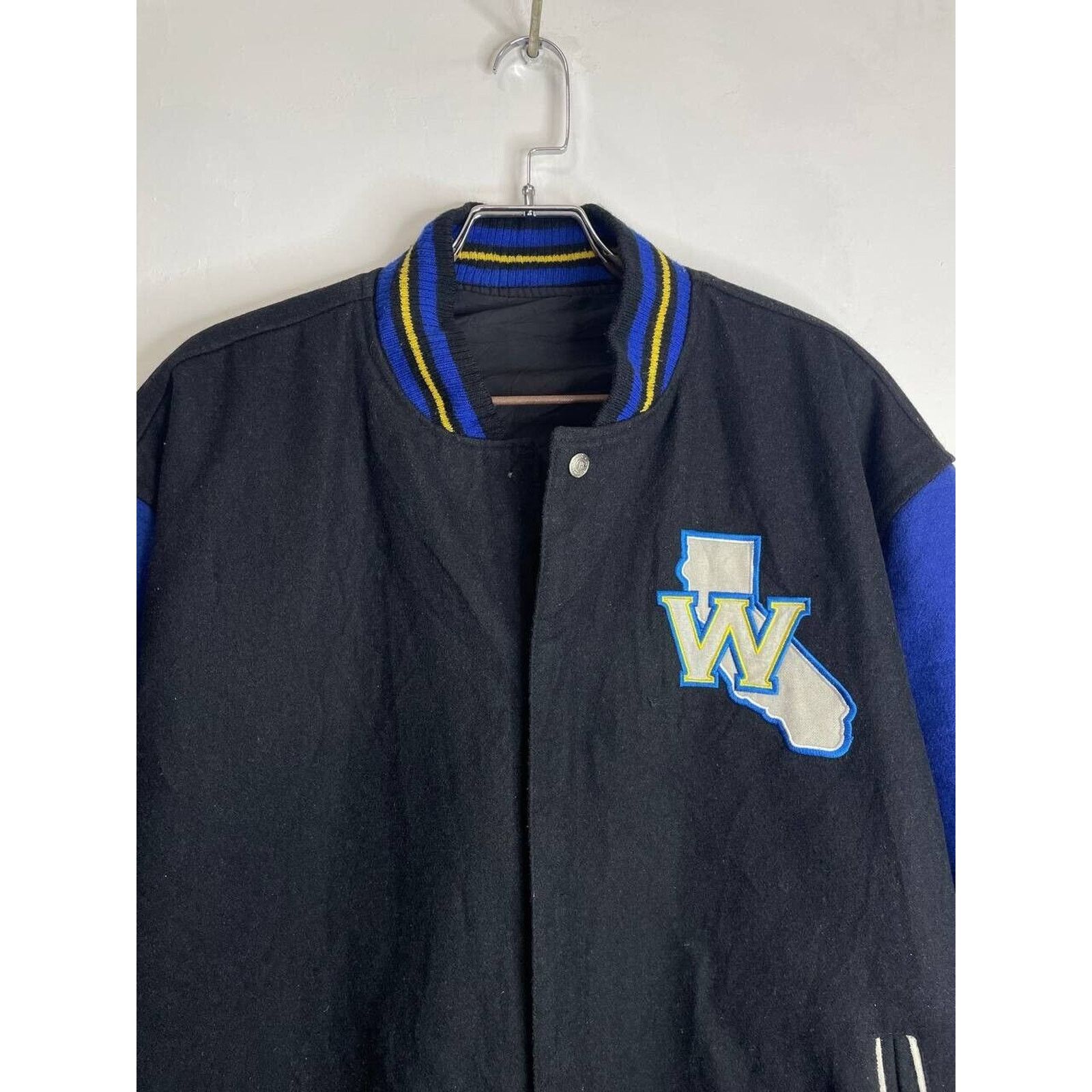 NBA × Vintage Vintage Golden State Warriors Varsity Jacket 2XL NBA Bomber Size US XXL / EU 58 / 5 - 5 Thumbnail