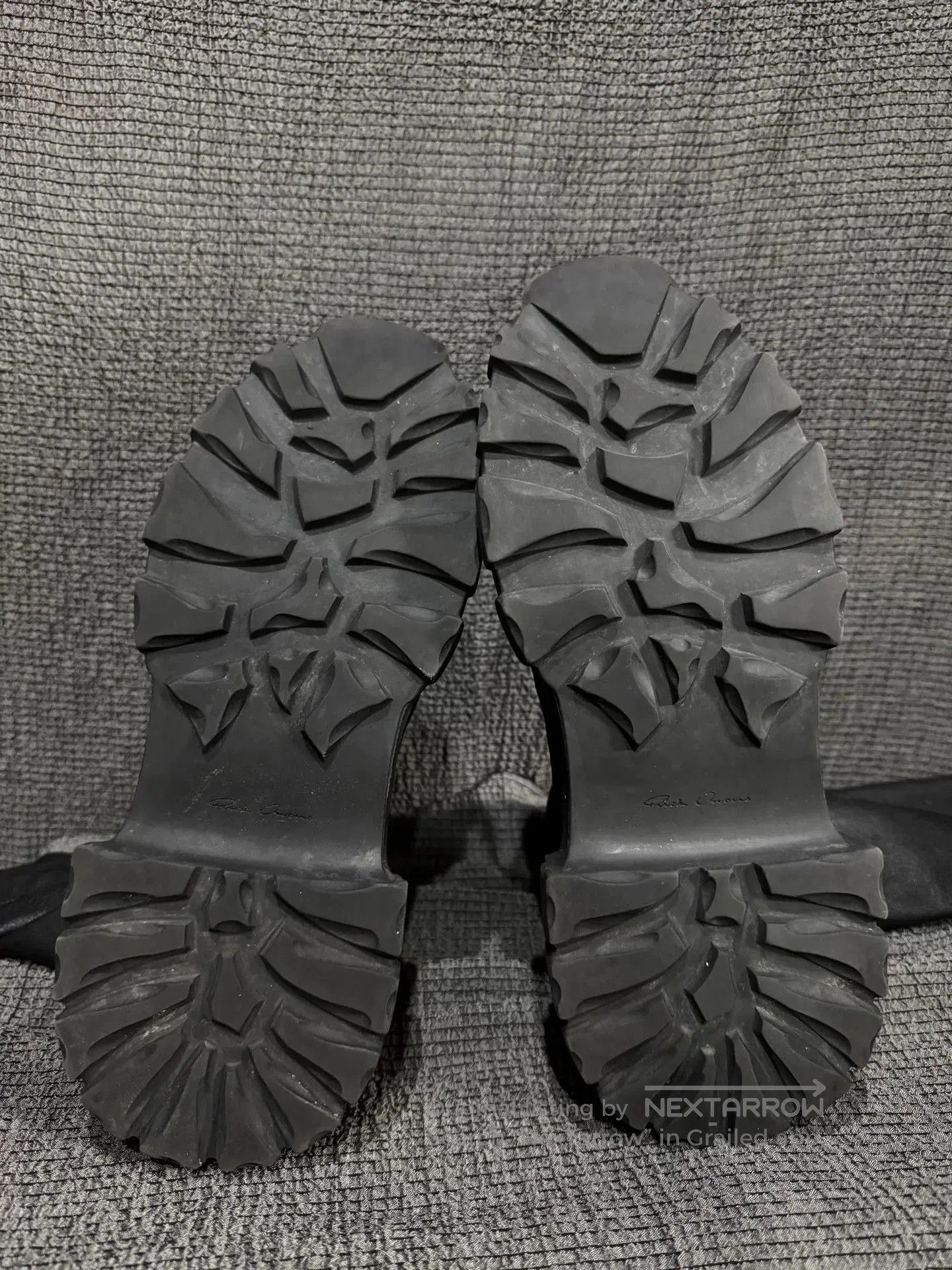 Rick Owens black leather tank sole boots by Rick Owens. Size US 7.5 / EU 40-41 - 7 Thumbnail