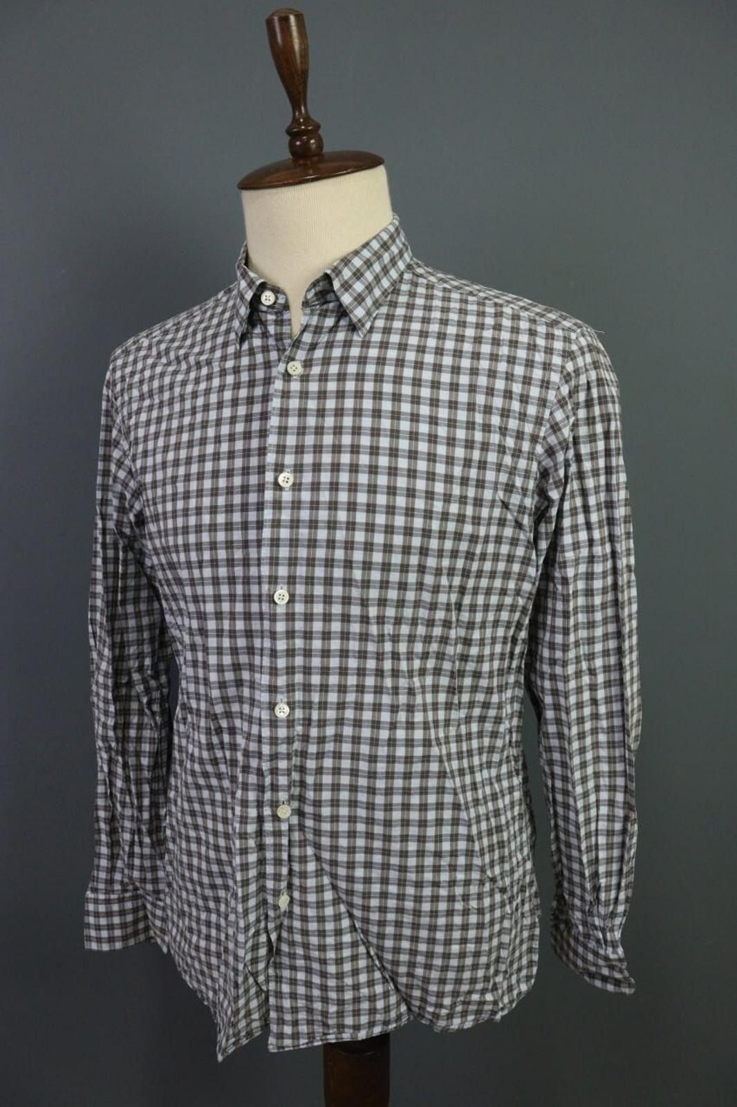 Ermenegildo Zegna Ermenegildo Zegna Multi Plaid Button Down Shirt Size L Size US L / EU 52-54 / 3 - 8 Thumbnail