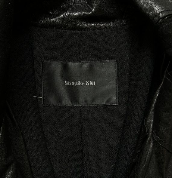 Yasuyuki Ishii Yasuyuki Ishii Heavily Distressed Dark Patch Leather Coat Size US XL / EU 56 / 4 - 4 Thumbnail