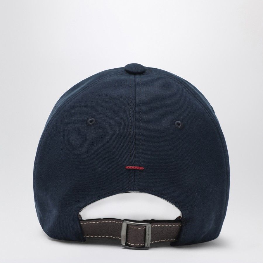 Brunello Cucinelli o1d2blof0226 Size: M / Cotton Baseball Cap / Hat Navy Blue Size ONE SIZE - 3 Thumbnail