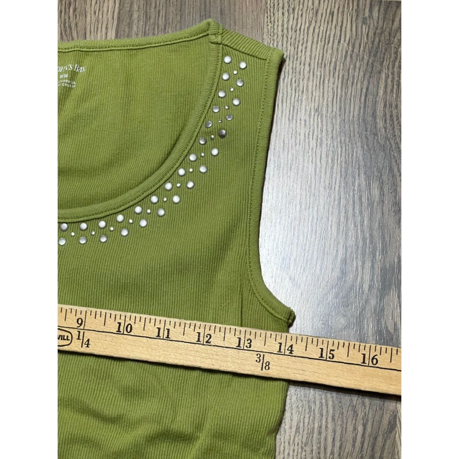 Vintage St. John's Bay Tank Top Women's Size Medium Green Sleeveless Size M / US 6-8 / IT 42-44 - 3 Thumbnail