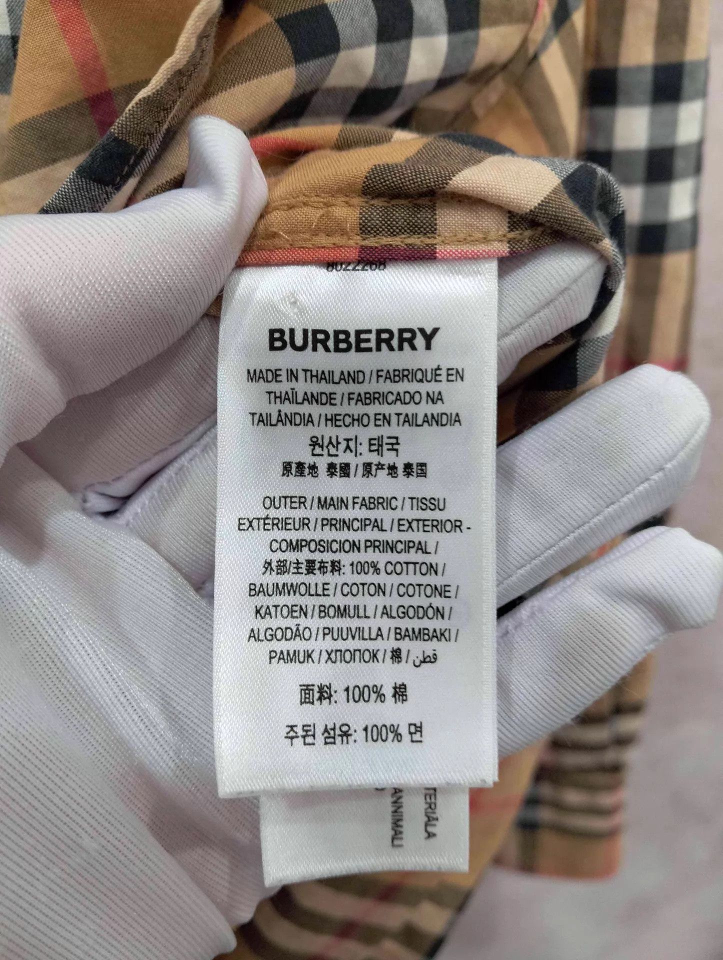 Burberry Burberry Check Long Sleeve Shirt XL 95 New Size US XL / EU 56 / 4 - 4 Thumbnail