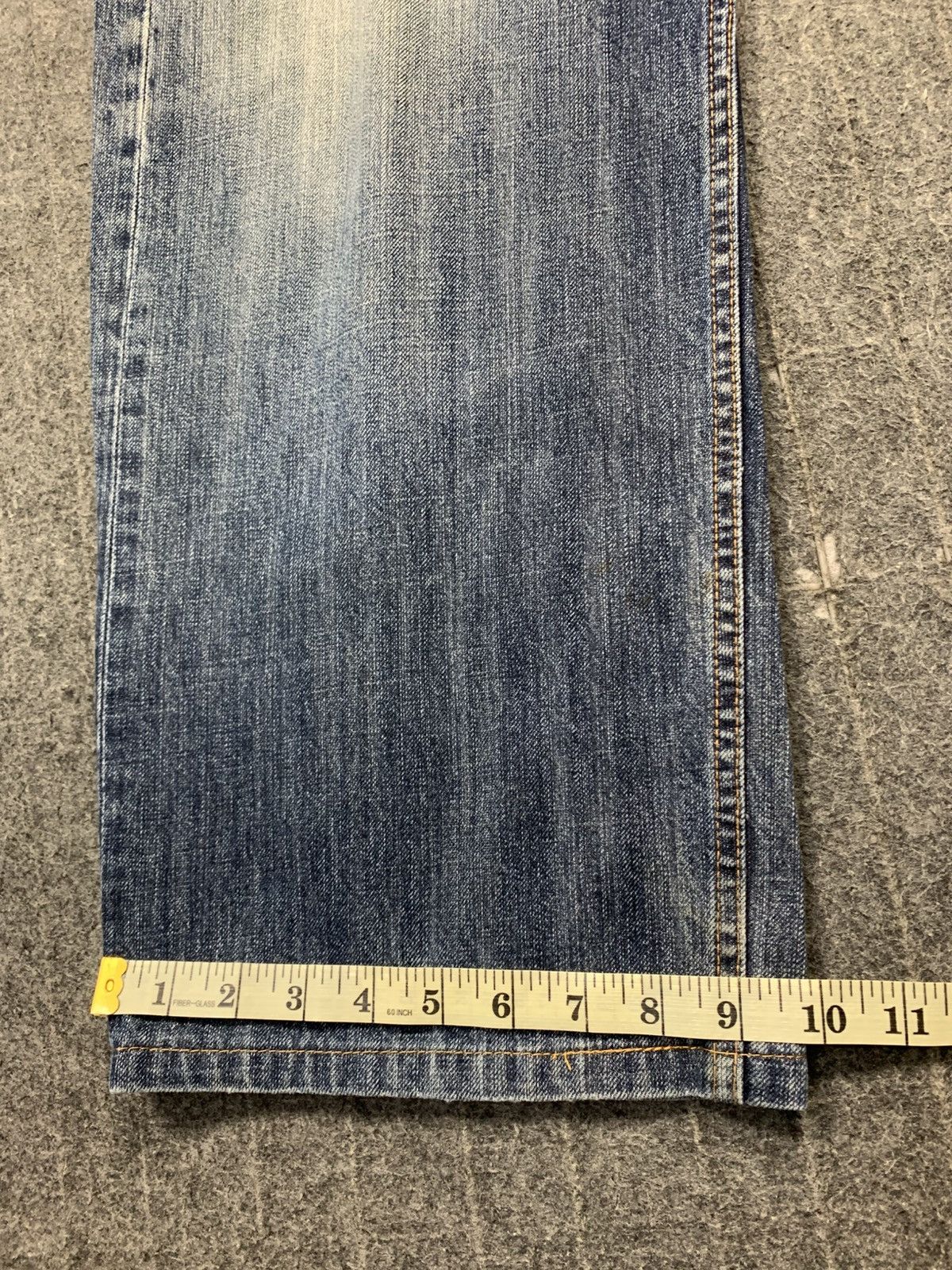 Japanese Brand Dragon Art Denim Jeans Pant Straight Leg Zipper Pocket Size US 35 - 11 Thumbnail
