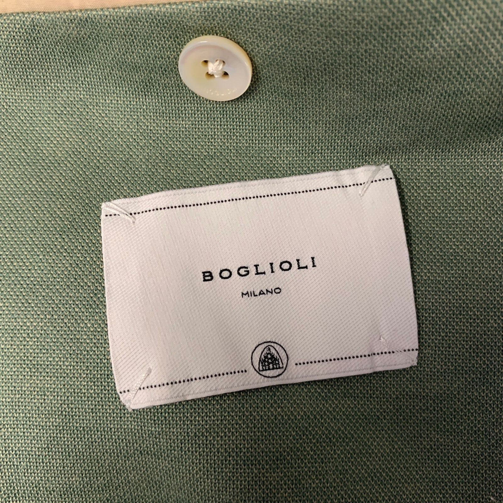 Boglioli BOGLIOLI Size 36 Green Woven Cotton Notch Lapel Sport Coat Size 36R - 5 Thumbnail