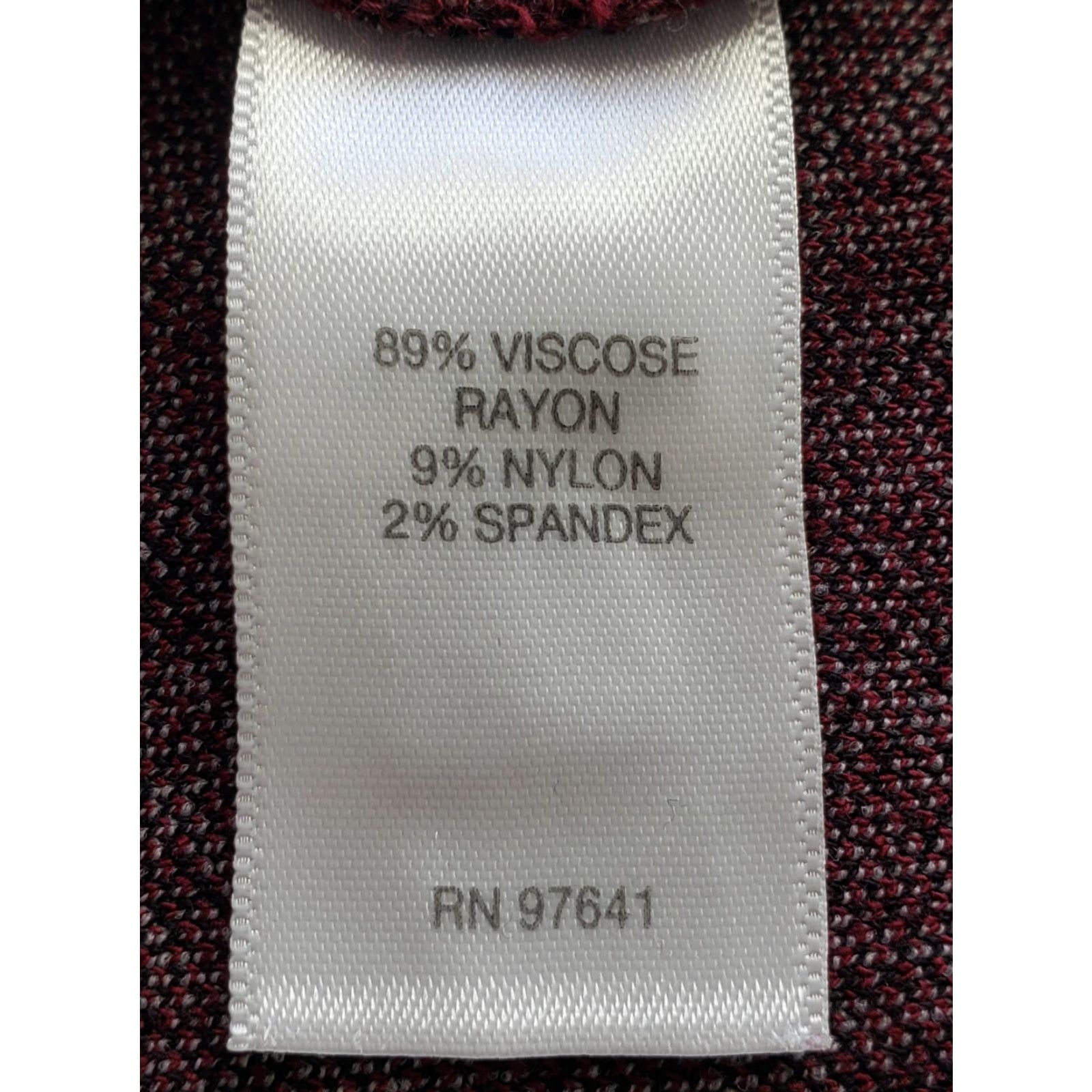 J. Jill J.Jill Ponte Shift Dress Petite Medium Maroon Argyle Print 3/4 Sleeve Stretch Size M / US 6-8 / IT 42-44 - 5 Thumbnail