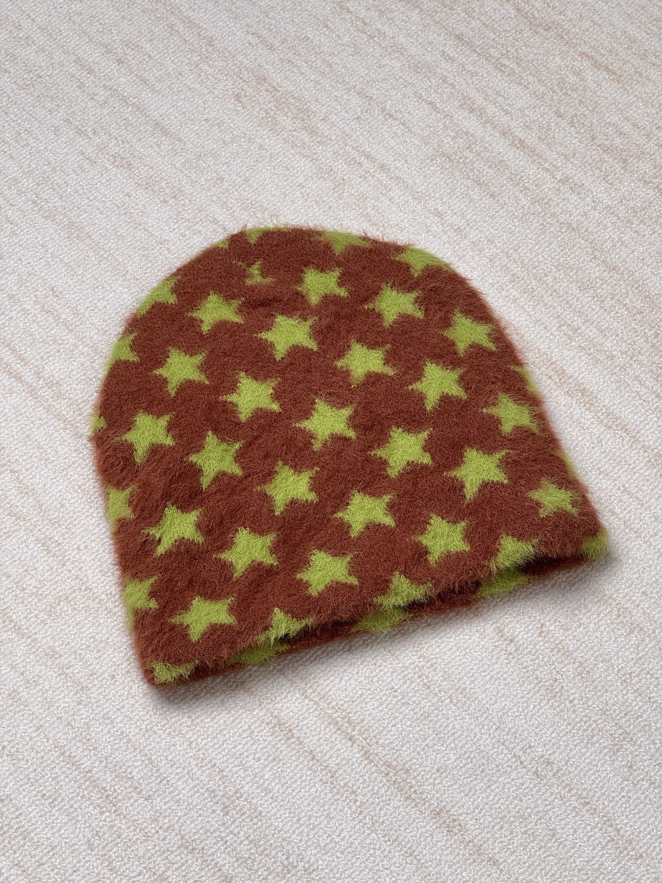 SSUR SAMPLE* Green and Brown Star Beanie Size ONE SIZE - 4 Thumbnail