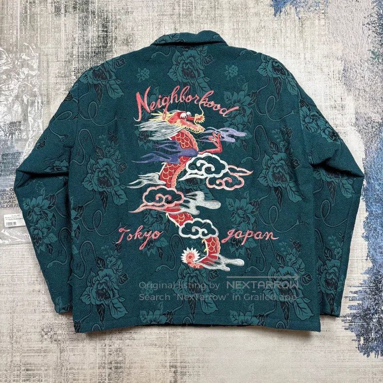 Neighborhood Neighborhood Brocade Embroidered Dragon Jacket Size US L / EU 52-54 / 3 - 6 Thumbnail