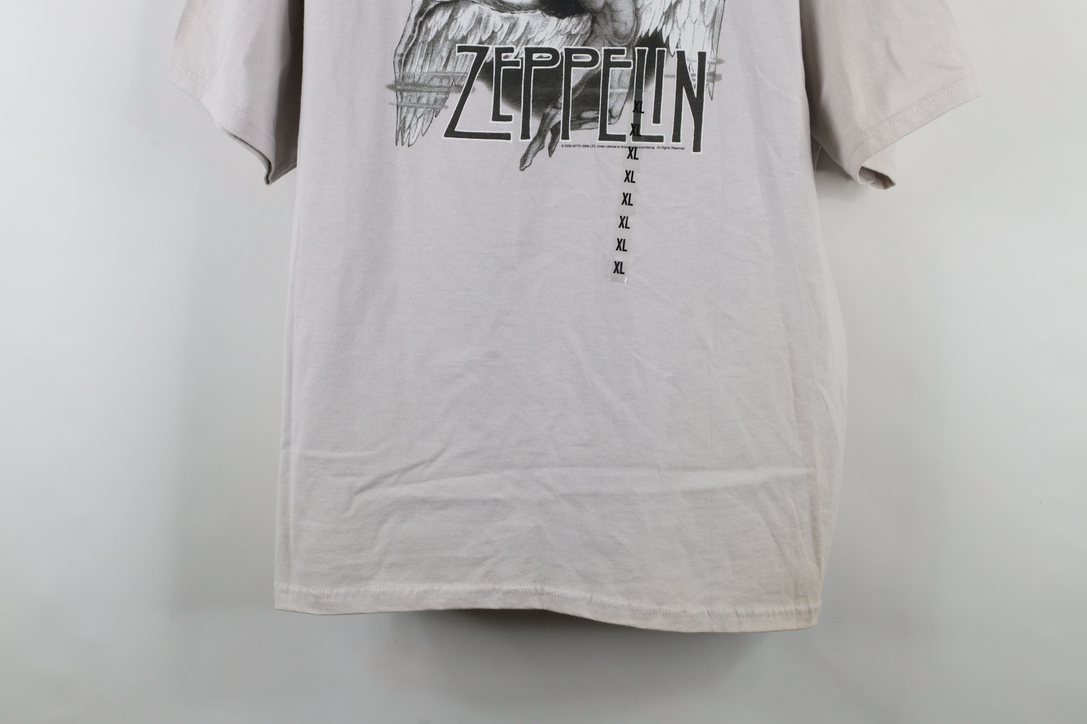 Vintage Deadstock Vintage Y2K 2008 Led Zeppelin Band T-Shirt Gray Size US XL / EU 56 / 4 - 3 Thumbnail