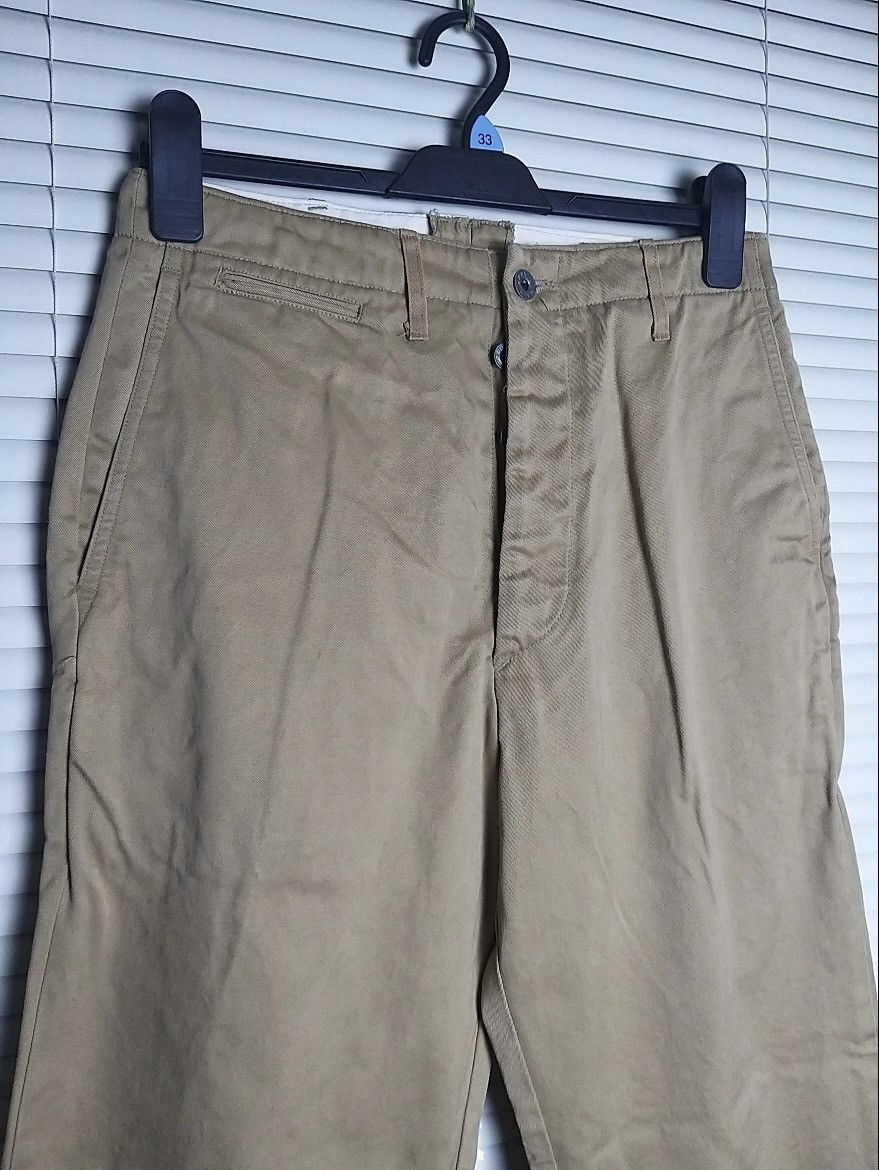 Buzz Rickson's NICE🔥VINTAGE BUZZ RICKSON'S TROUSERS KHAKI CASUAL PANTS Size US 30 / EU 46 - 3 Thumbnail