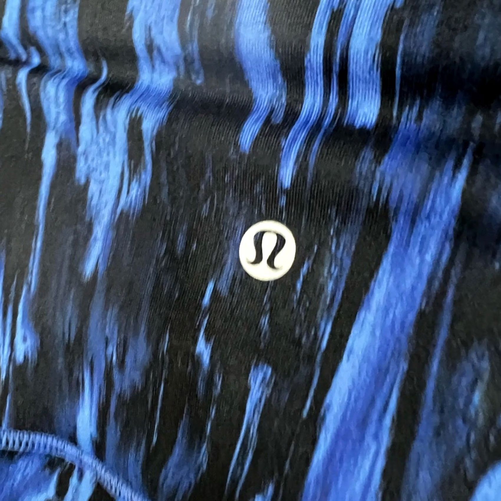 Lululemon LULULEMON Wunder Under High Rise Full Ankle Workout Leggings Blue & Black Size 4 Womens Capris Pants Size 27" / US 4 / IT 40 - 3 Thumbnail