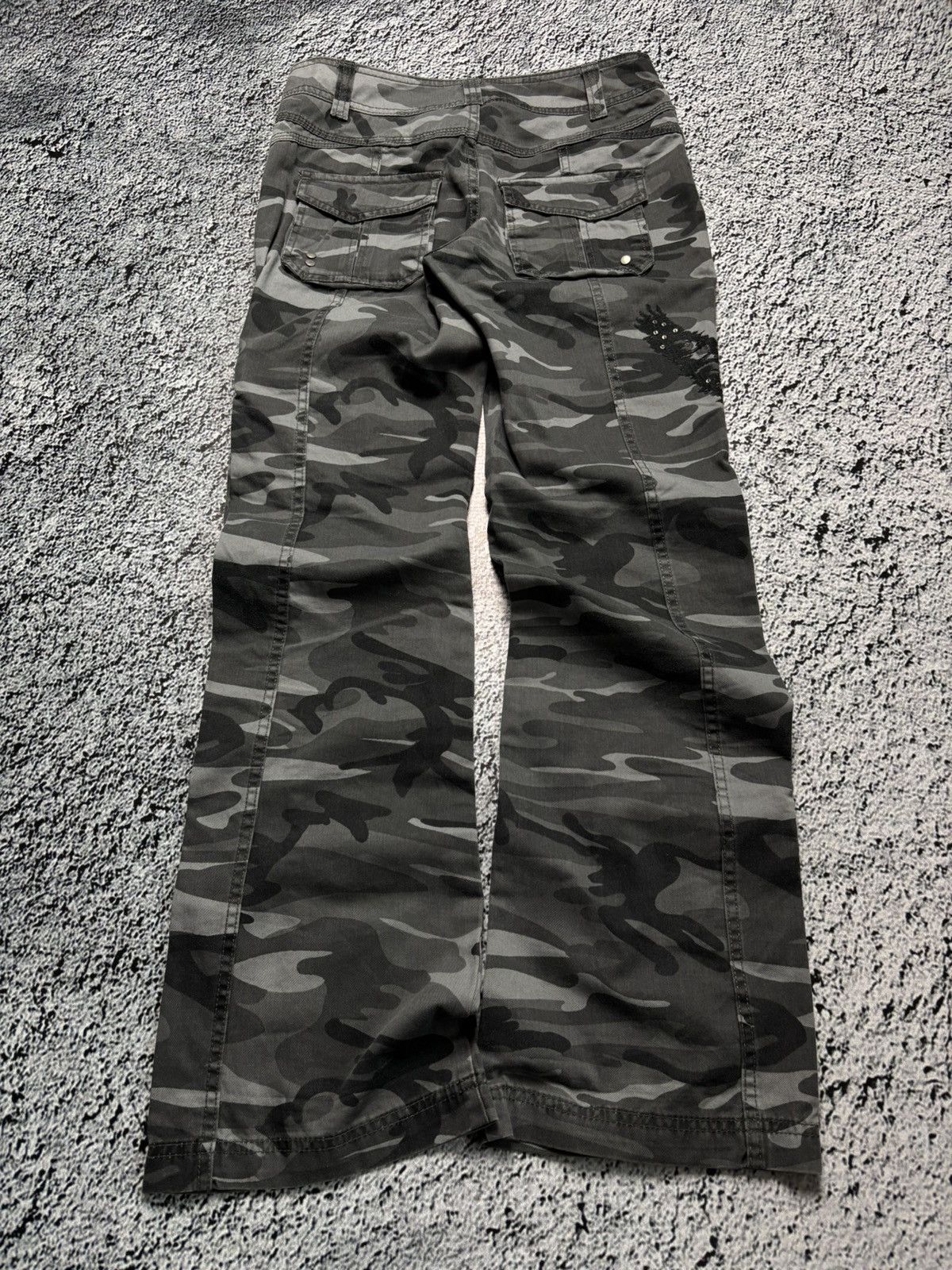 Japanese Brand Avant garde flared camo multipocket pants japanese LGB style Size 26" / US 2 / IT 38 - 6 Thumbnail