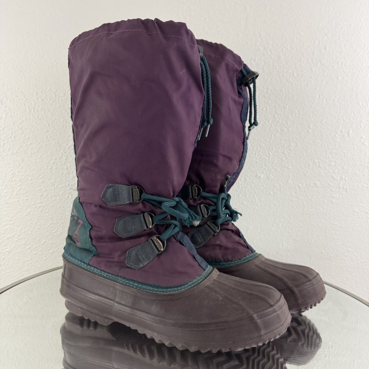 SOREL SOREL Vintage Purple Teal Freestyle Retro Kaufman Snow Boots Size US 9 / IT 39 - 1 Thumbnail