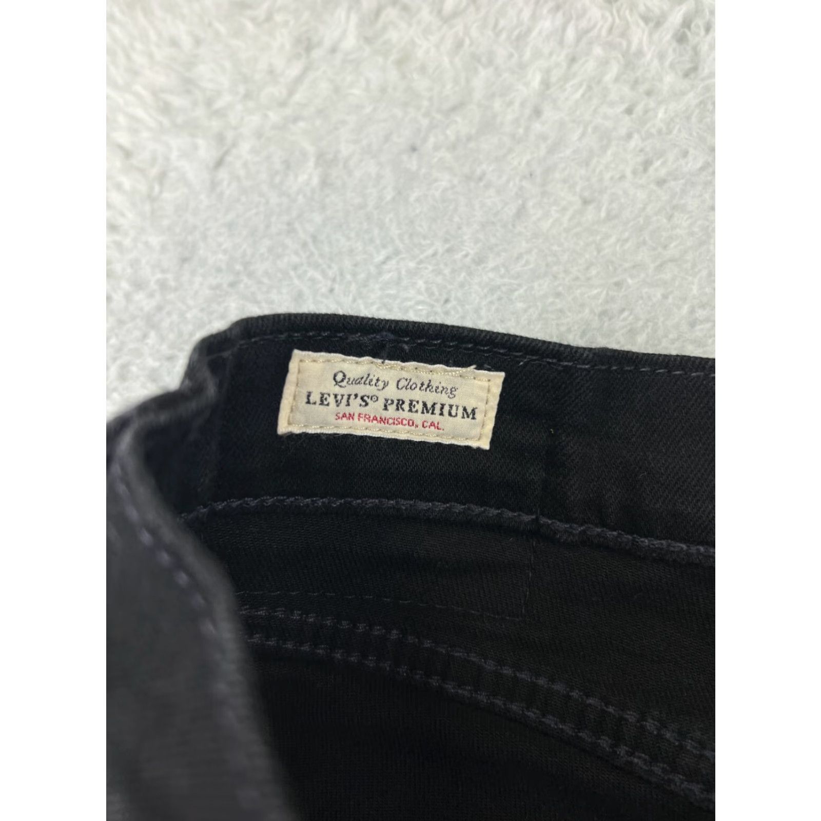 Levi's Levis Jeans Regular 511 Levi's 500 Series 29 Black Denim 28x30 Cotton Blend Zip 5-Pocket Mens Jeans Size US 29 - 6 Thumbnail