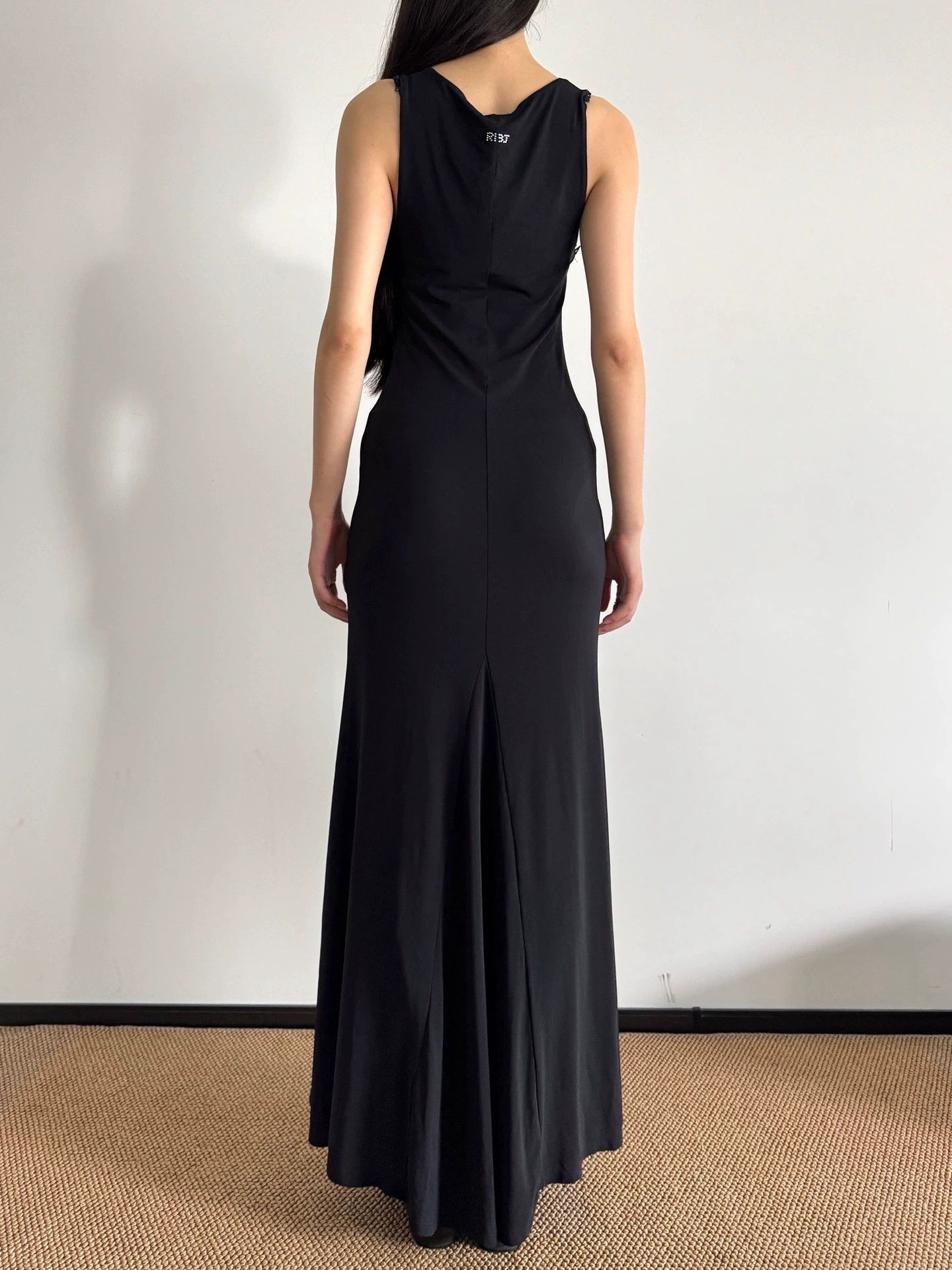 Other Vtg Italian Elastic Beaded Slim Tank Dress Size 42 Size M / US 6-8 / IT 42-44 - 7 Thumbnail