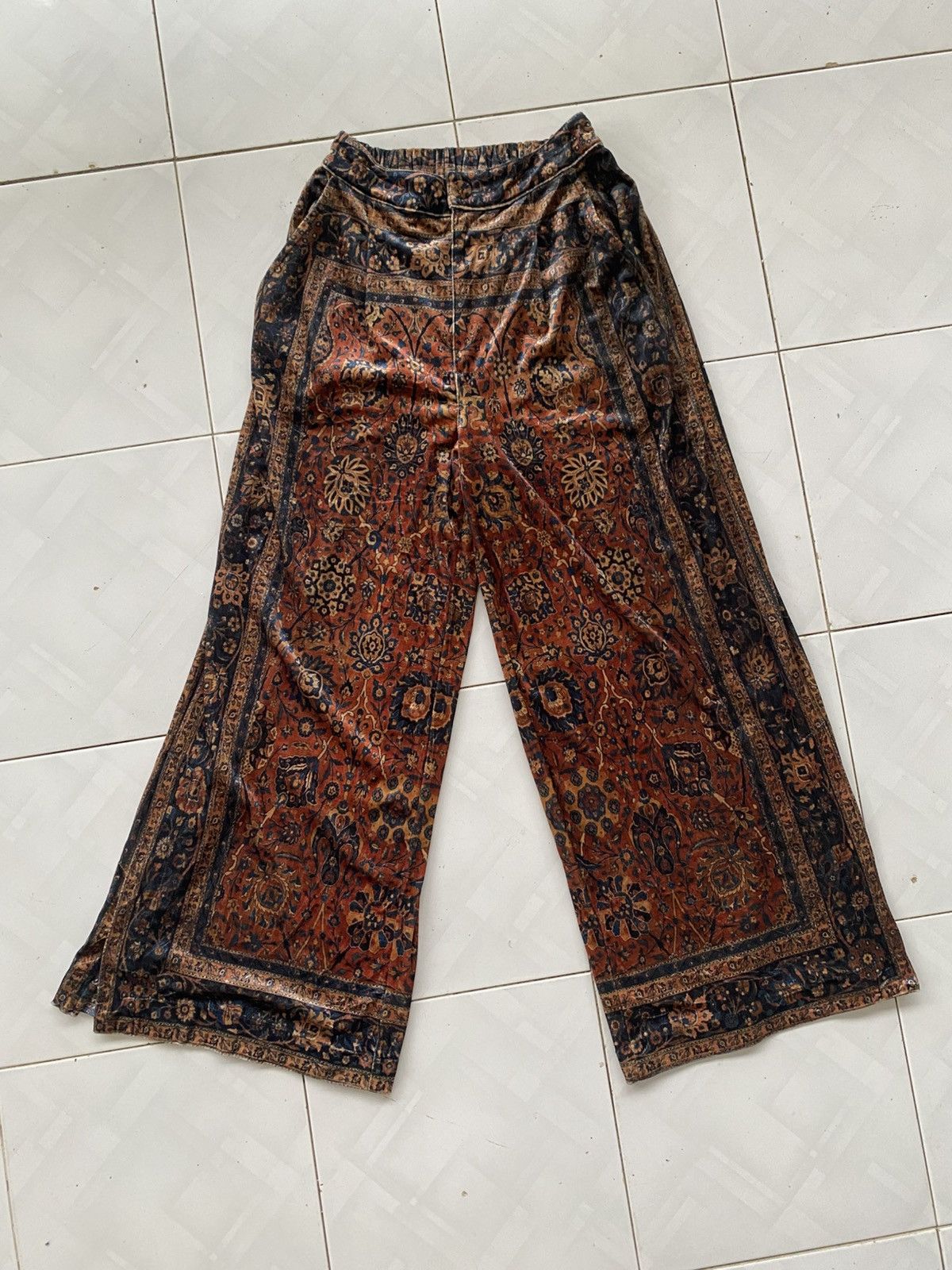 Japanese Brand × Le Grande Bleu (L.G.B.) GOA Abstract Wide Leg Flare Pant Size 30" / US 8 / IT 44 - 1 Thumbnail