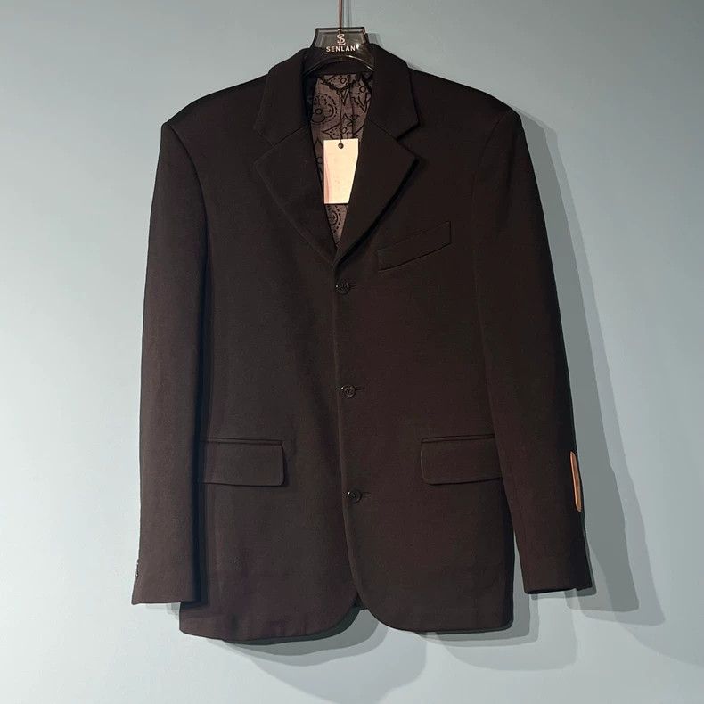 Louis Vuitton Black lined full logo blazer jacket 2503-Next