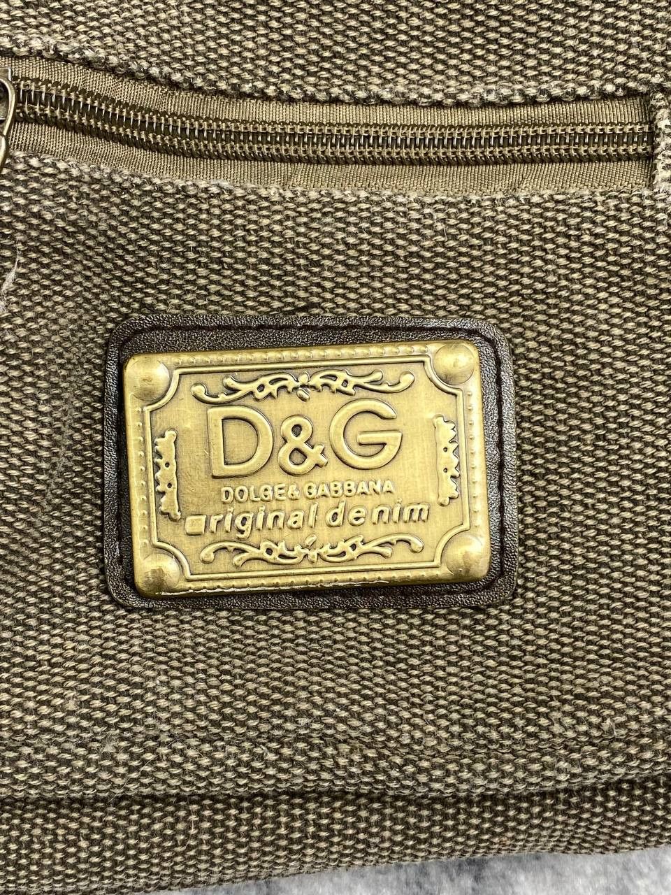 Dolce & Gabbana Vintage D&G Dolce Gabbana Metal Logo Canvas Shoulder Bag Size ONE SIZE - 2 Thumbnail