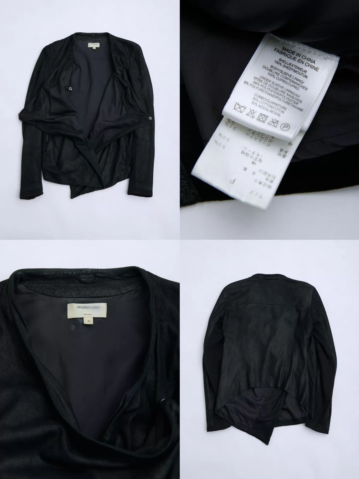 Helmut Lang Helmut Lang 00s New York Decon Asym Sheepskin Jacket Size ONE SIZE - 9 Thumbnail