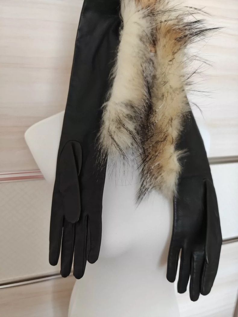 Fendi FENDI Little sheepskin, long gloves Size ONE SIZE - 1 Thumbnail