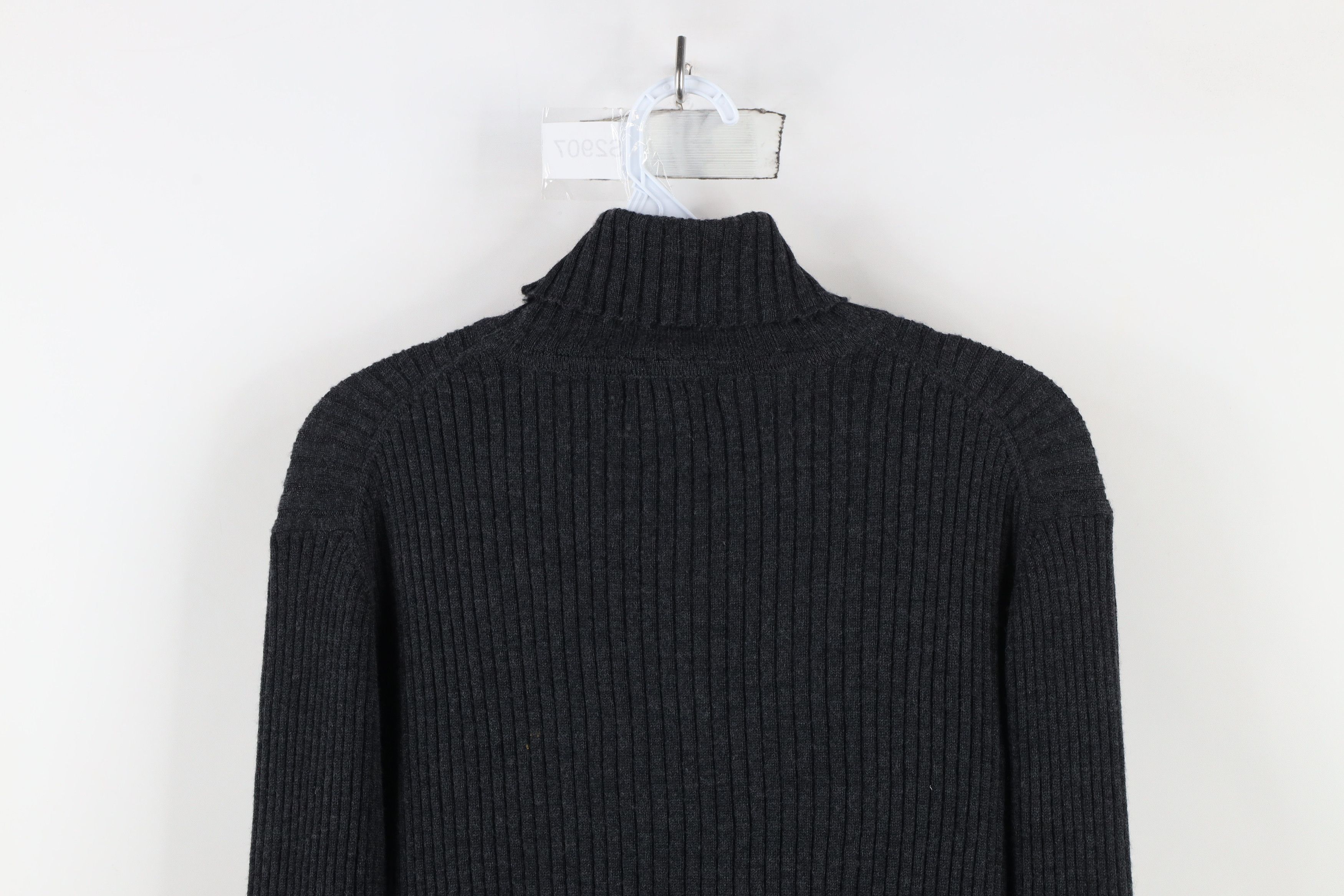 Banana Republic × Vintage Vintage 90s Banana Republic Ribbed Knit Turtleneck Sweater Size L / US 10 / IT 46 - 9 Thumbnail