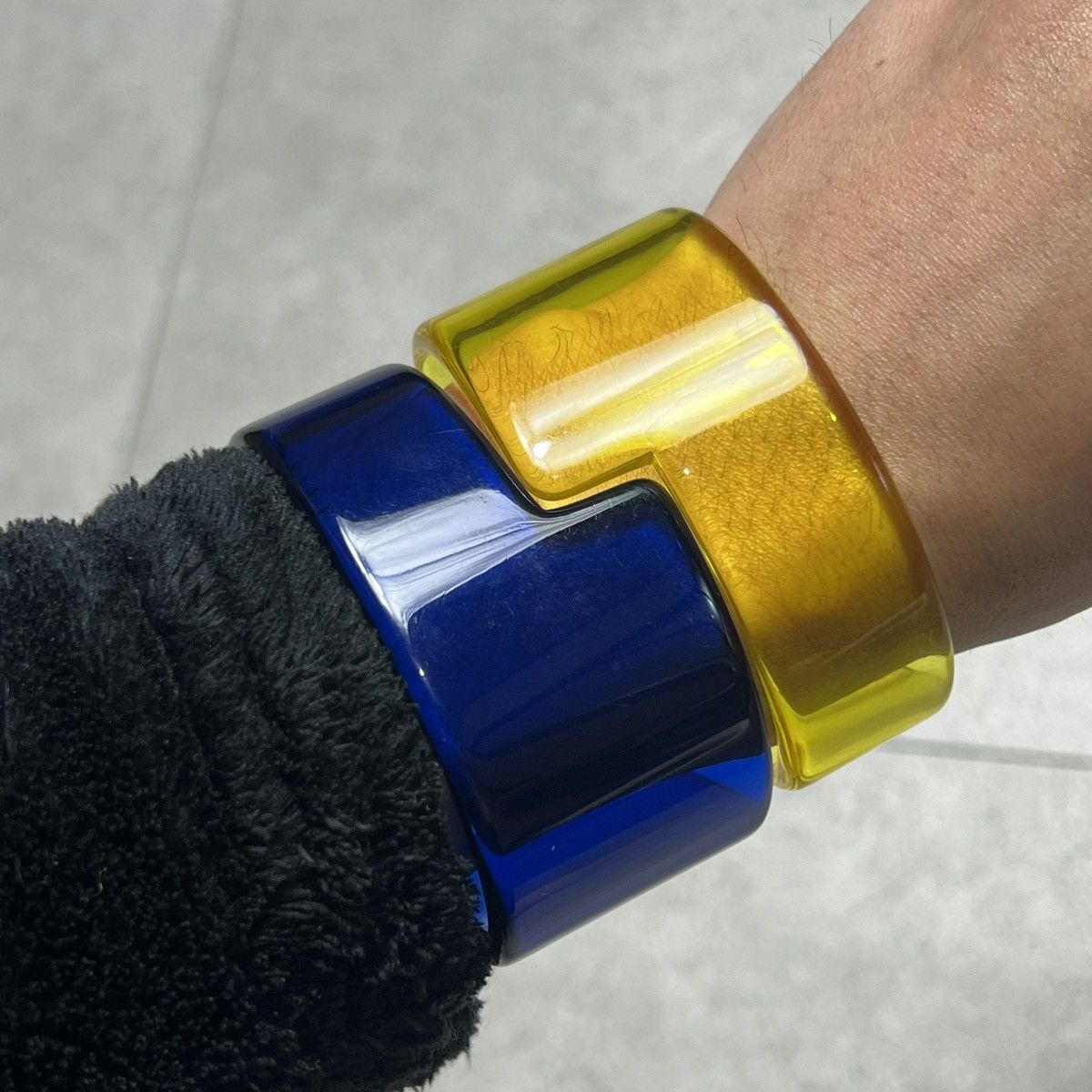 Designer × Issey Miyake Issei Miyake FETE 2Tone Bangle Bracelet Size ONE SIZE - 6 Thumbnail