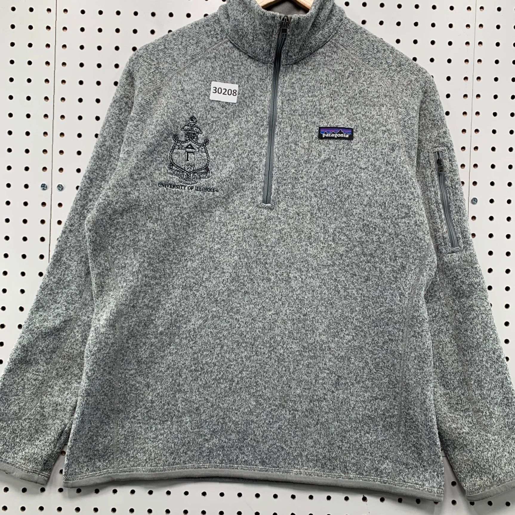 Patagonia Patagonia 1/4 Zip Better Sweater Gray Womens Large University Illinois 21x25 Jacket Womens L Gray University 21x25 Size L / US 10 / IT 46 - 6 Thumbnail