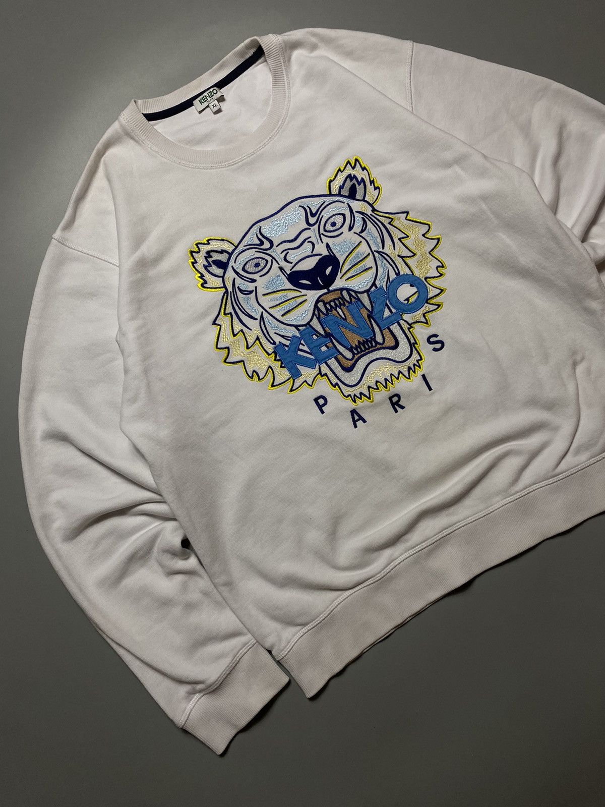 Kenzo × Vintage Kenzo Paris tiger sweatshirt classic Size US XL / EU 56 / 4 - 2 Thumbnail