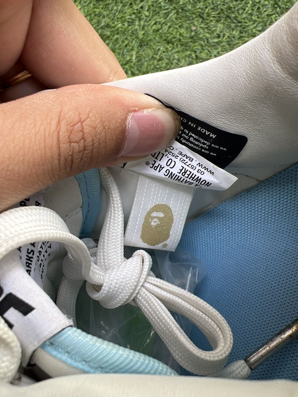 Bape Bape sta Low Leather UNC Blue Size US 9.5 / EU 42-43 - 7 Thumbnail