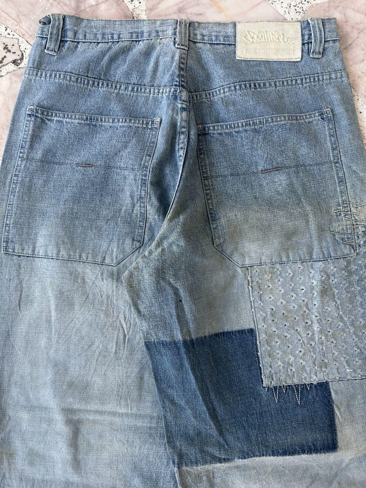 Southpole Southpole Vintage Sashiko Patchwork Japan Denim Size US 30 / EU 46 - 7 Thumbnail