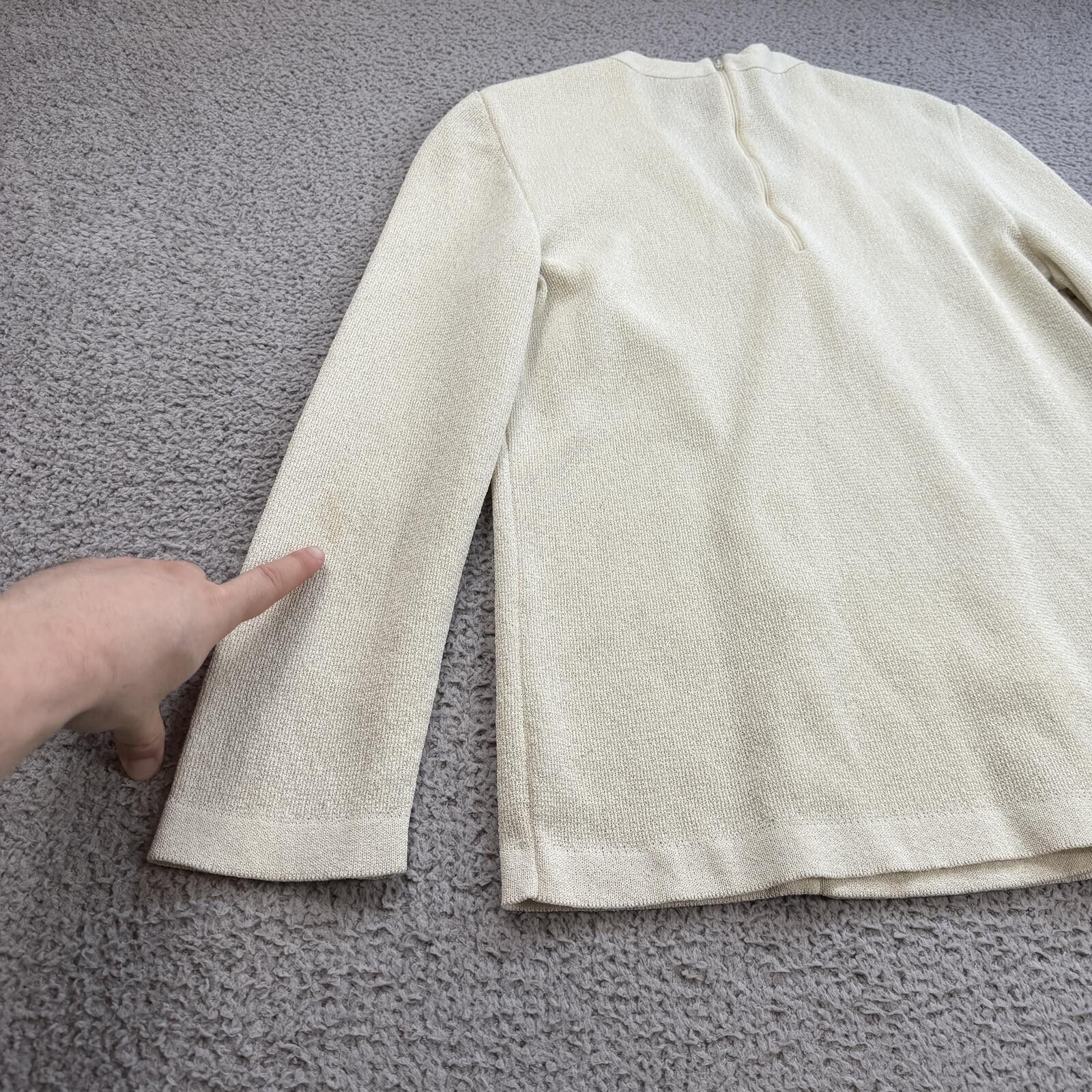 Other Vintage 90s Castlebury Knit Blazer Women S Cardigan Jacket Size S / US 4 / IT 40 - 6 Thumbnail