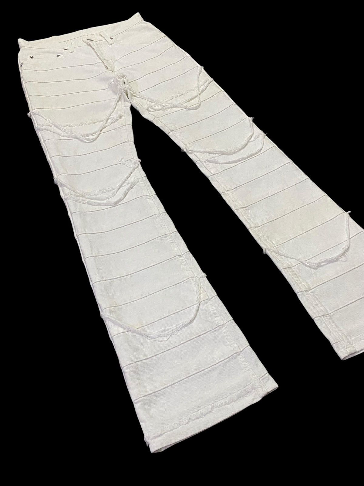 Hysteric Glamour Rare Colour🔥Vintage Hysteric Glamour Flare Hagi Denim Pants Size US 28 / EU 44 - 21 Thumbnail