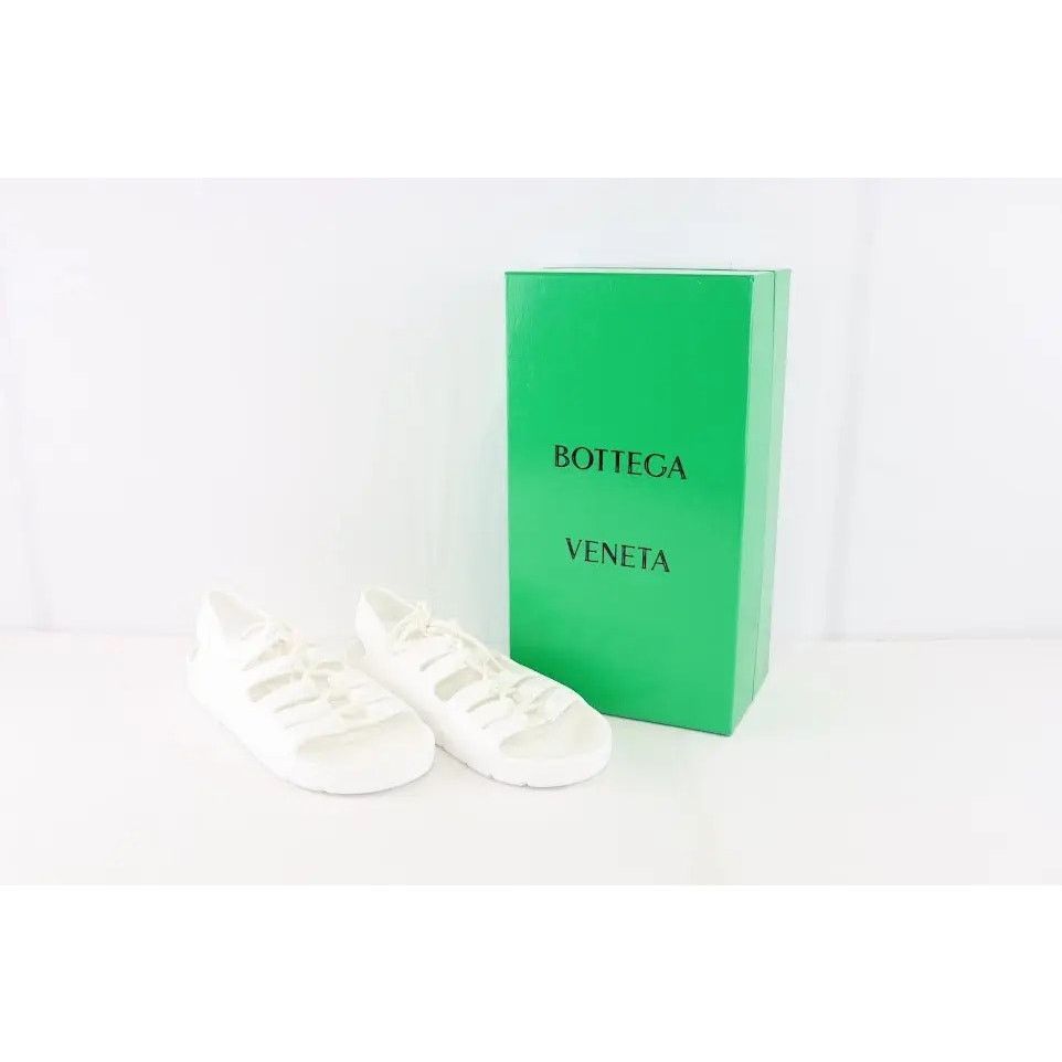 Bottega Veneta o1rshd1 Gel Rubber Jelly Sandal in Chalk Size US 12 / EU 45 - 14 Thumbnail