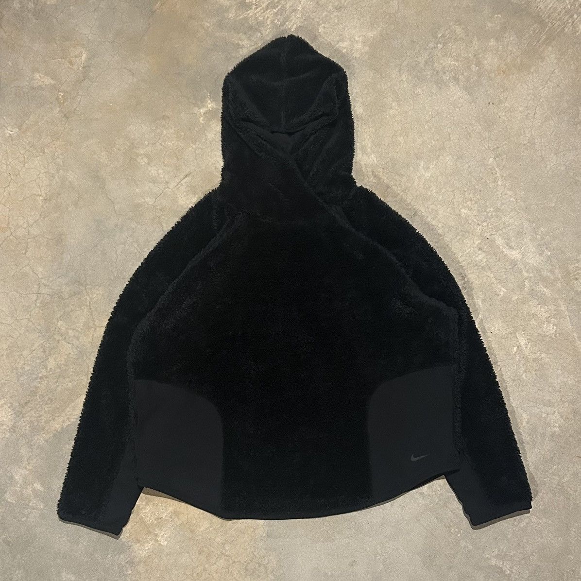 Pre-owned Nike X Nike Acg Nike Sherpa Deep Pile Ninja Fleece Pullover Hoodie In Black