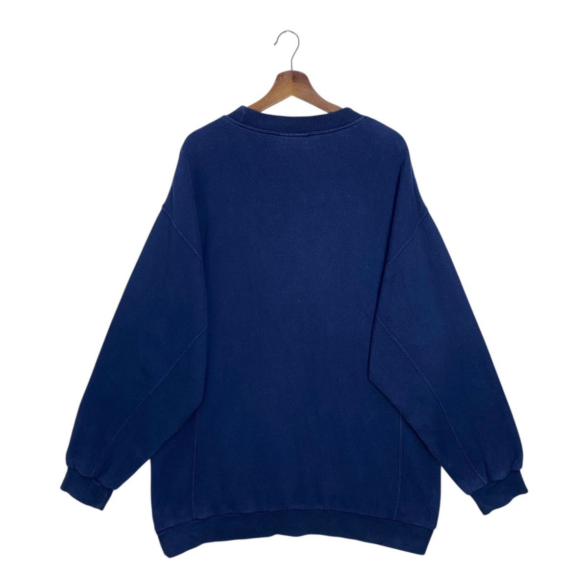 Adidas Vintage Adidas 90s Trefoil Oversized Sweatshirt Blue 2XL Size US XXL / EU 58 / 5 - 5 Thumbnail