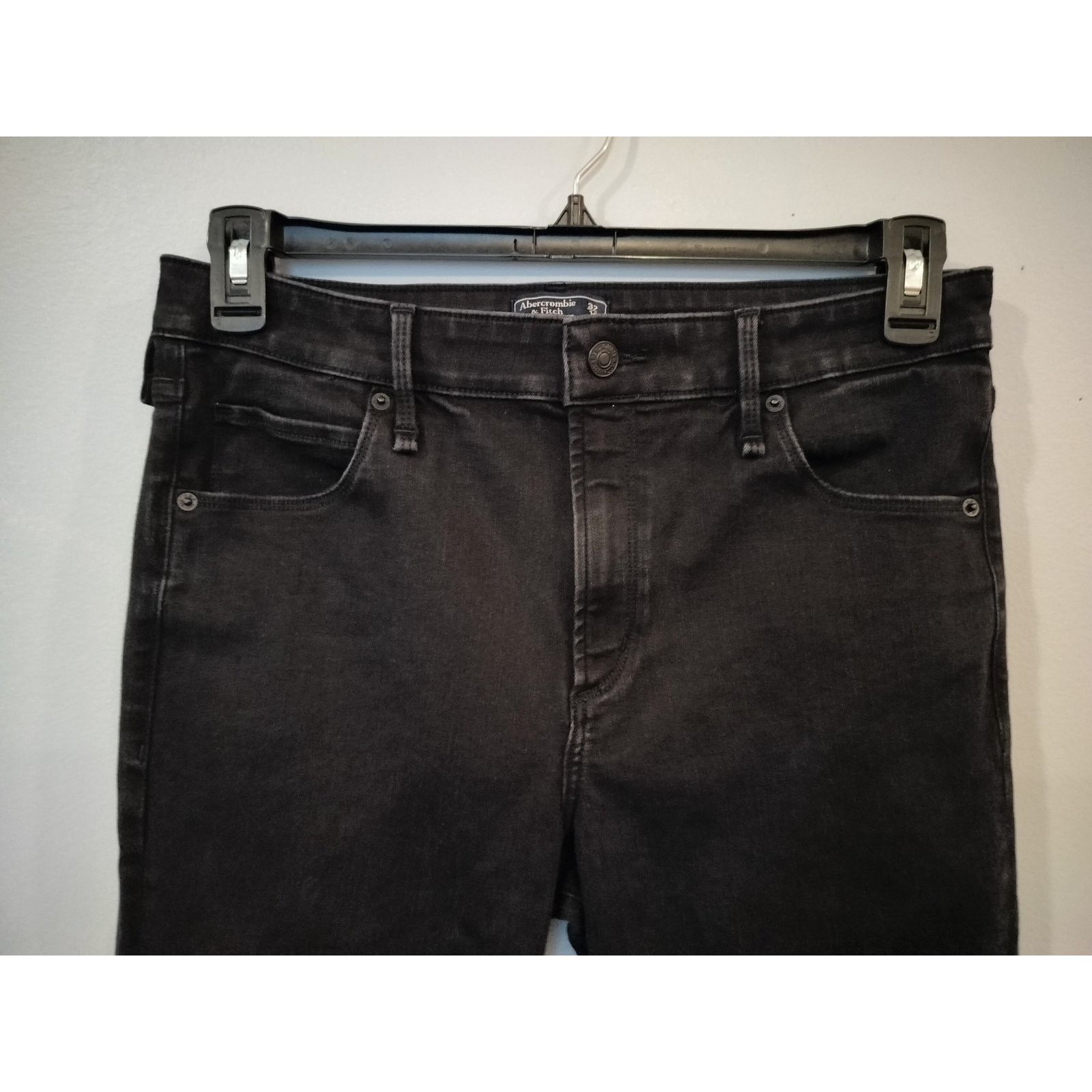 Abercrombie & Fitch Abercrombie Simone High Rise Super Skinny Black 14R Size 36" / US 14 / IT 50 - 2 Thumbnail