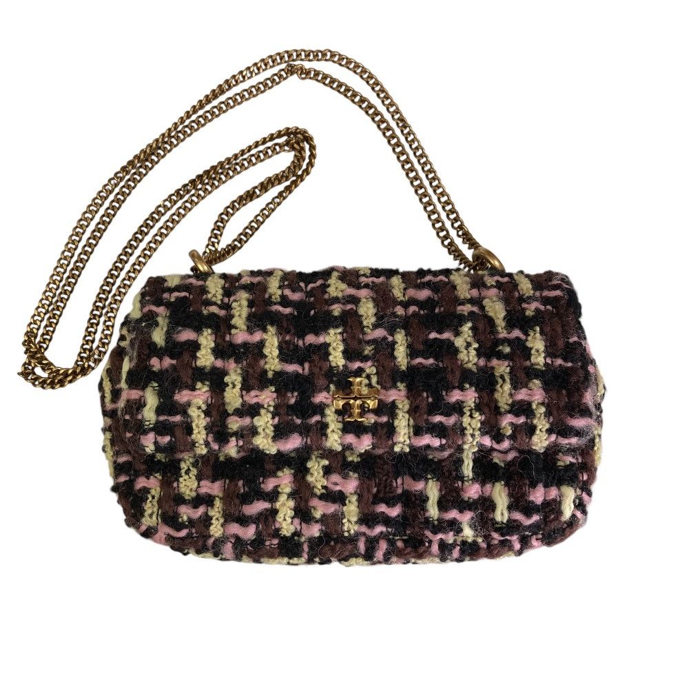Tory Burch Tory Burch Kira Tweed Mini Flap Chain Shoulder Bag Textile Shoulder Bag DUTY FREE for USA
