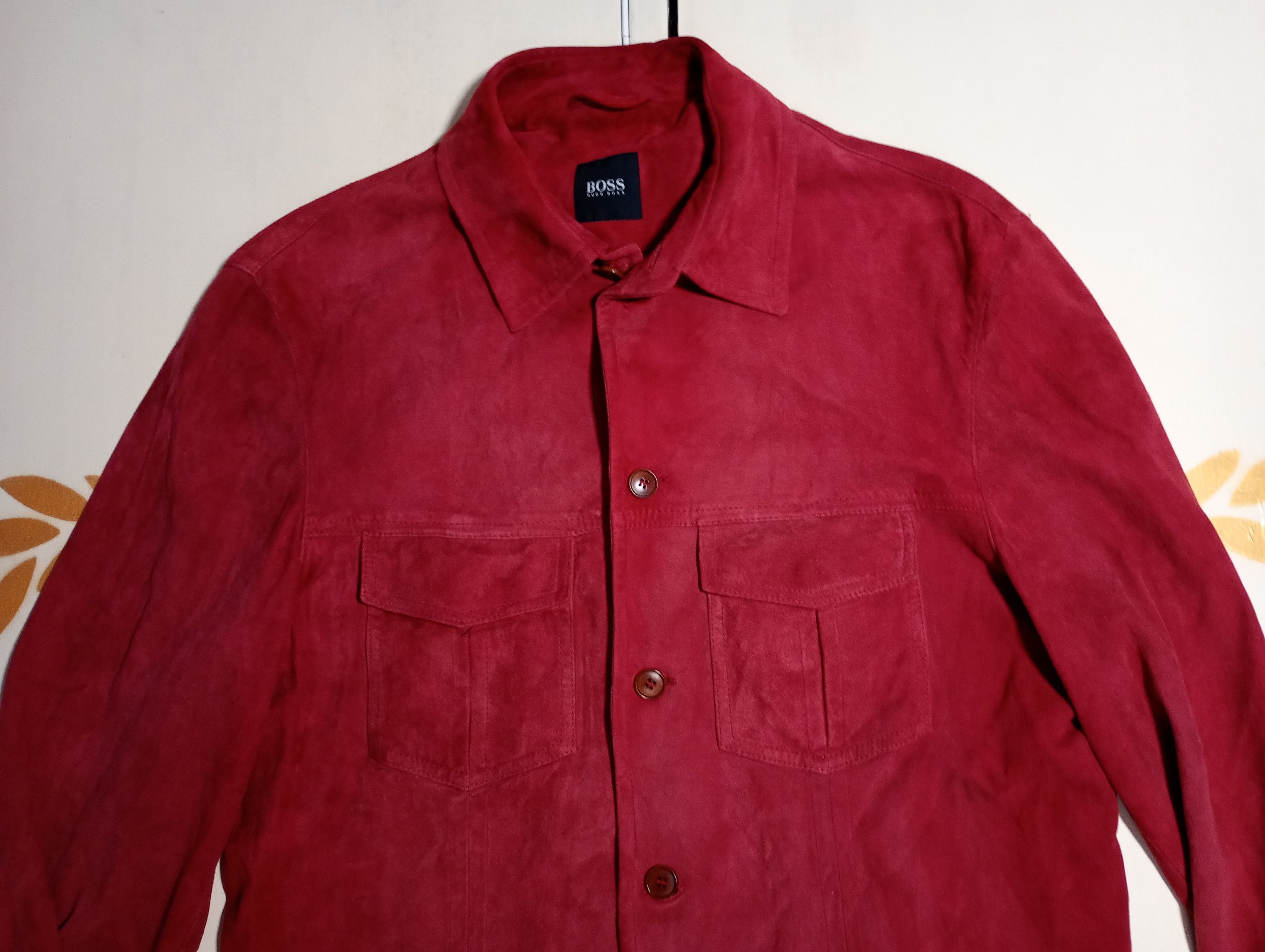 Hugo Boss Hugo Boss Italian Goat Suede Overshirt Size US M / EU 48-50 / 2 - 5 Thumbnail