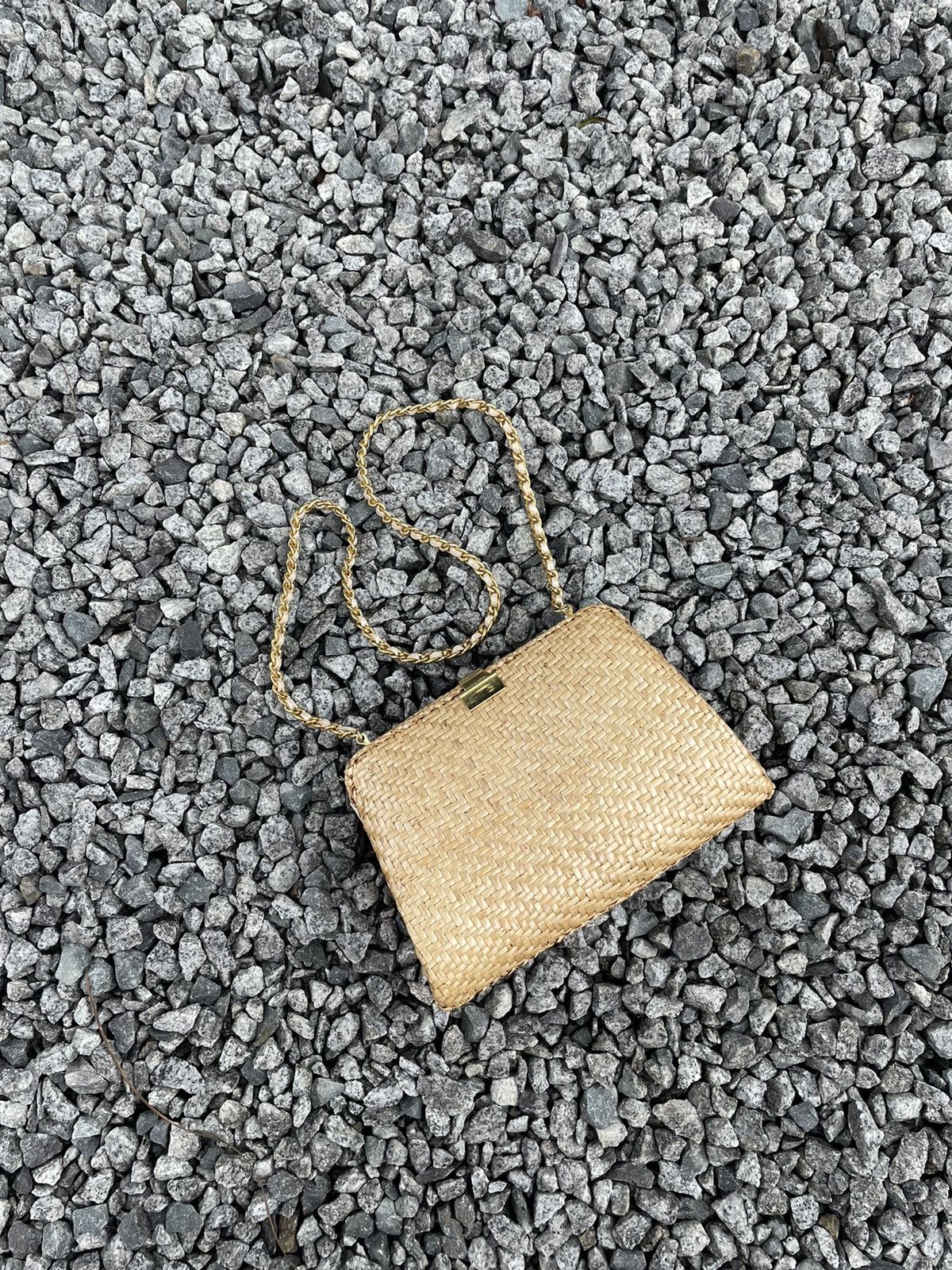 Vintage Rattan Woven Chain Shoulder/Crossbody Bag Size ONE SIZE - 12 Thumbnail