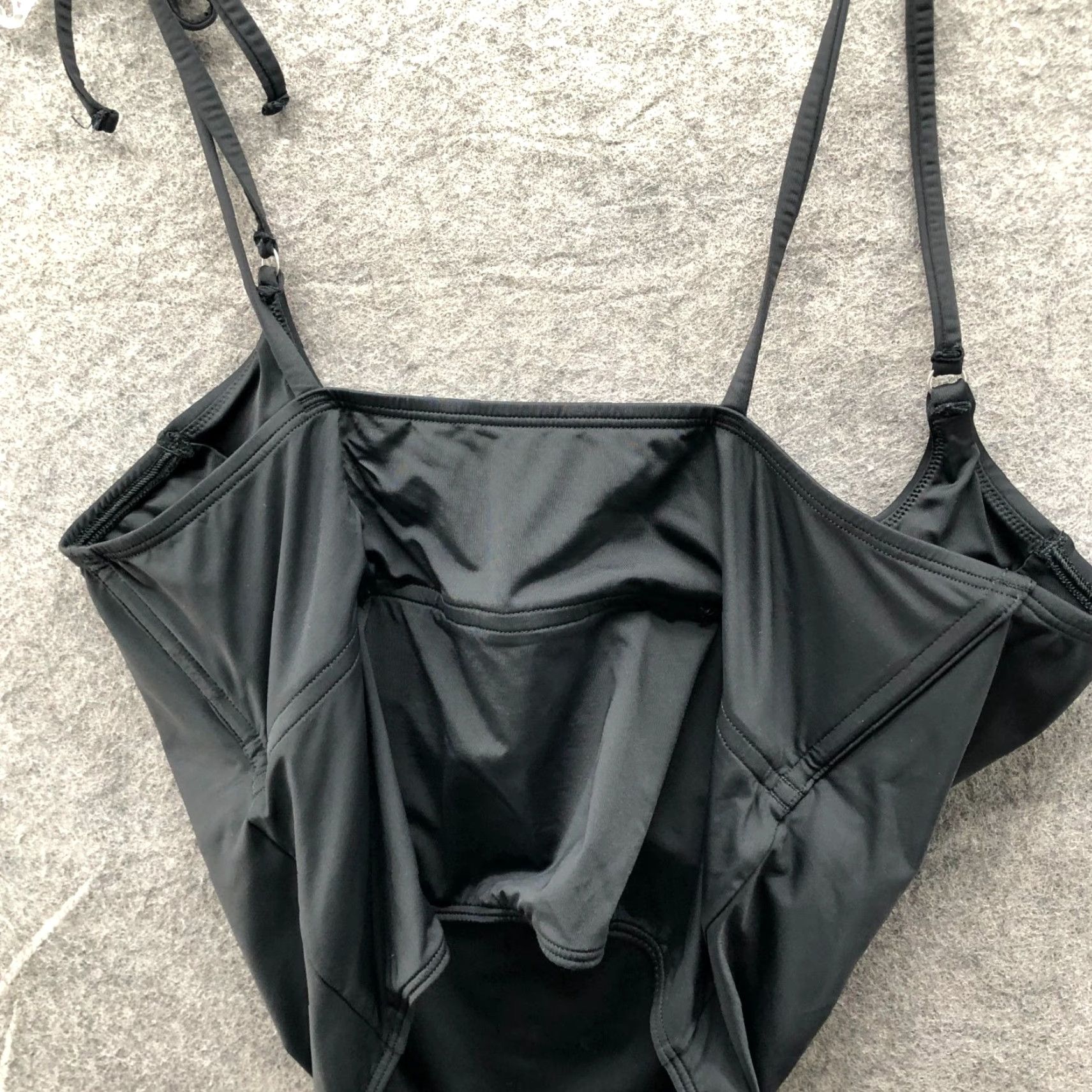 Vintage Gilly Hicks Corset Cami Swim Top Womens L Black Tankini Boning Spaghetti Strap Size L / US 10 / IT 46 - 5 Thumbnail