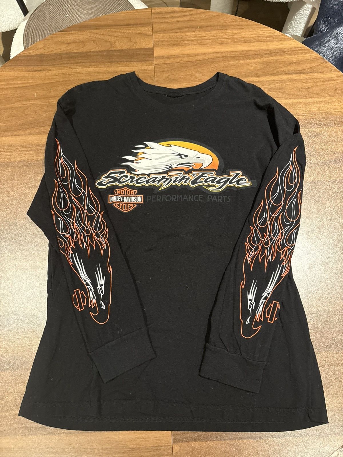 Harley Davidson Harley davidson screaming eagle flames longsleeve Size US L / EU 52-54 / 3 - 1 Thumbnail