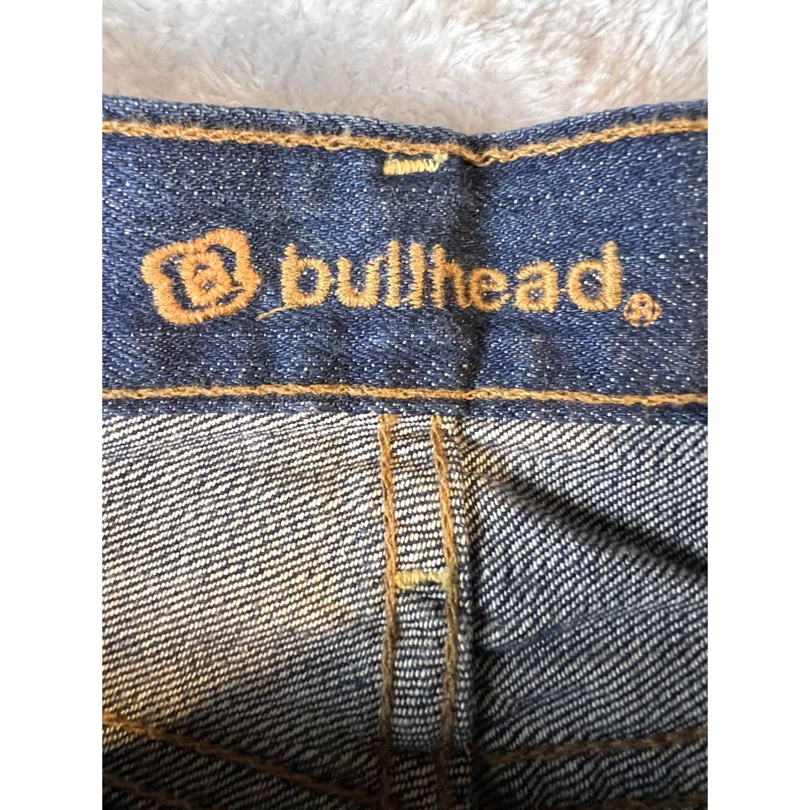Denime Bullhead Jeans Mens Slim Boot Cut Denim 29x30 Blue 5-Pocket Logo Zipper Button Cowboy Pants Size US 29 - 7 Thumbnail