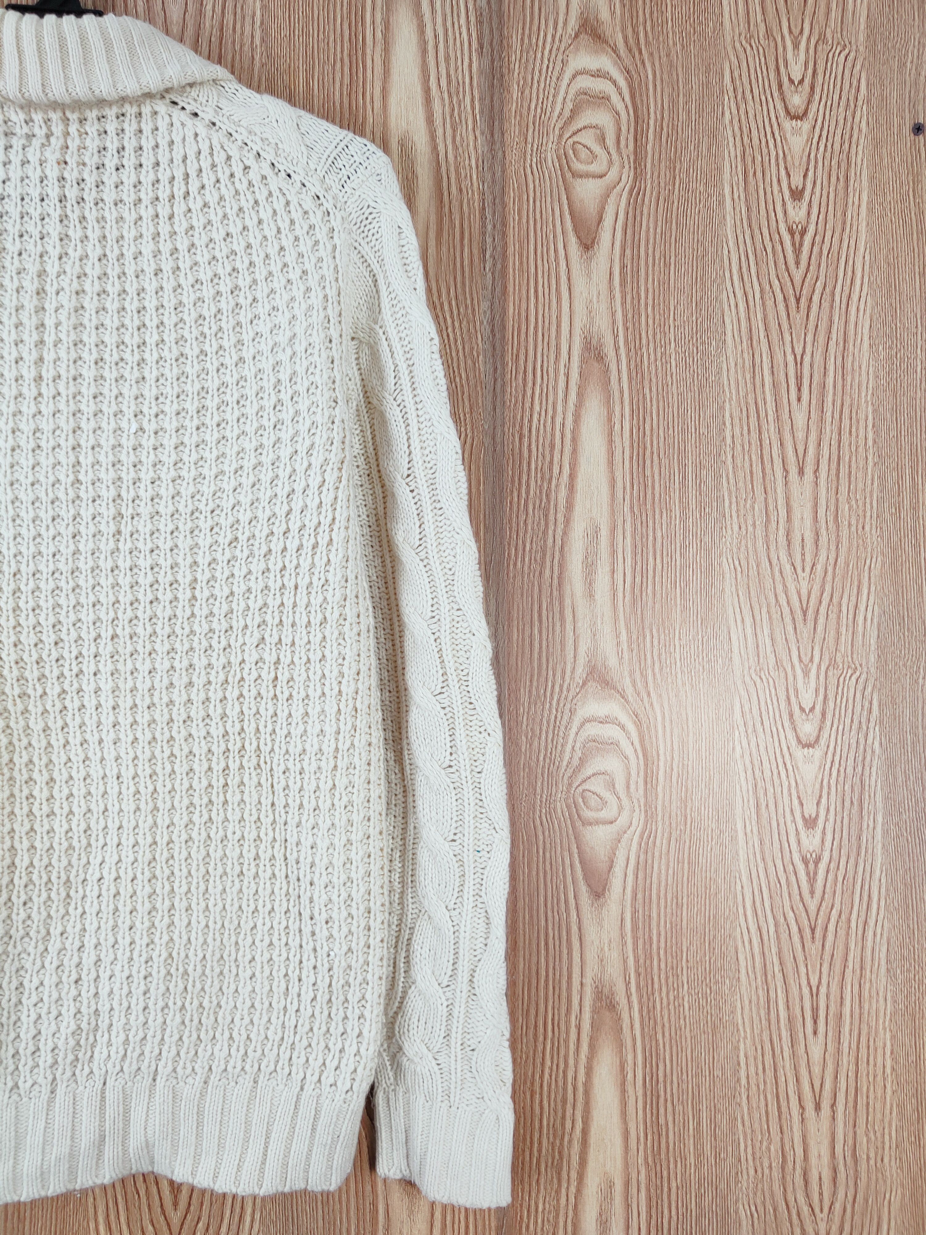 Aran Isles Knitwear × GU × Japanese Brand GU japan Beige cable Knitwear Cardigan #W483 Size US M / EU 48-50 / 2 - 9 Thumbnail