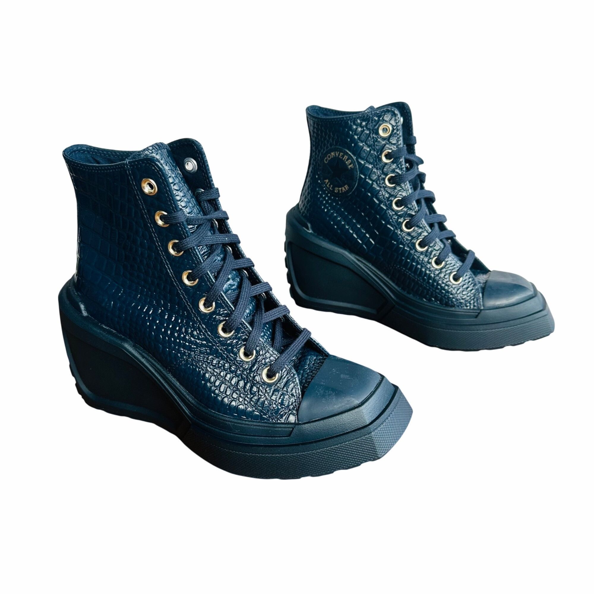 Converse ✨Converse Chuck 70 De Luxe Wedge Platform Leather Sz 7 Women Size US 7 / IT 37 - 2 Thumbnail