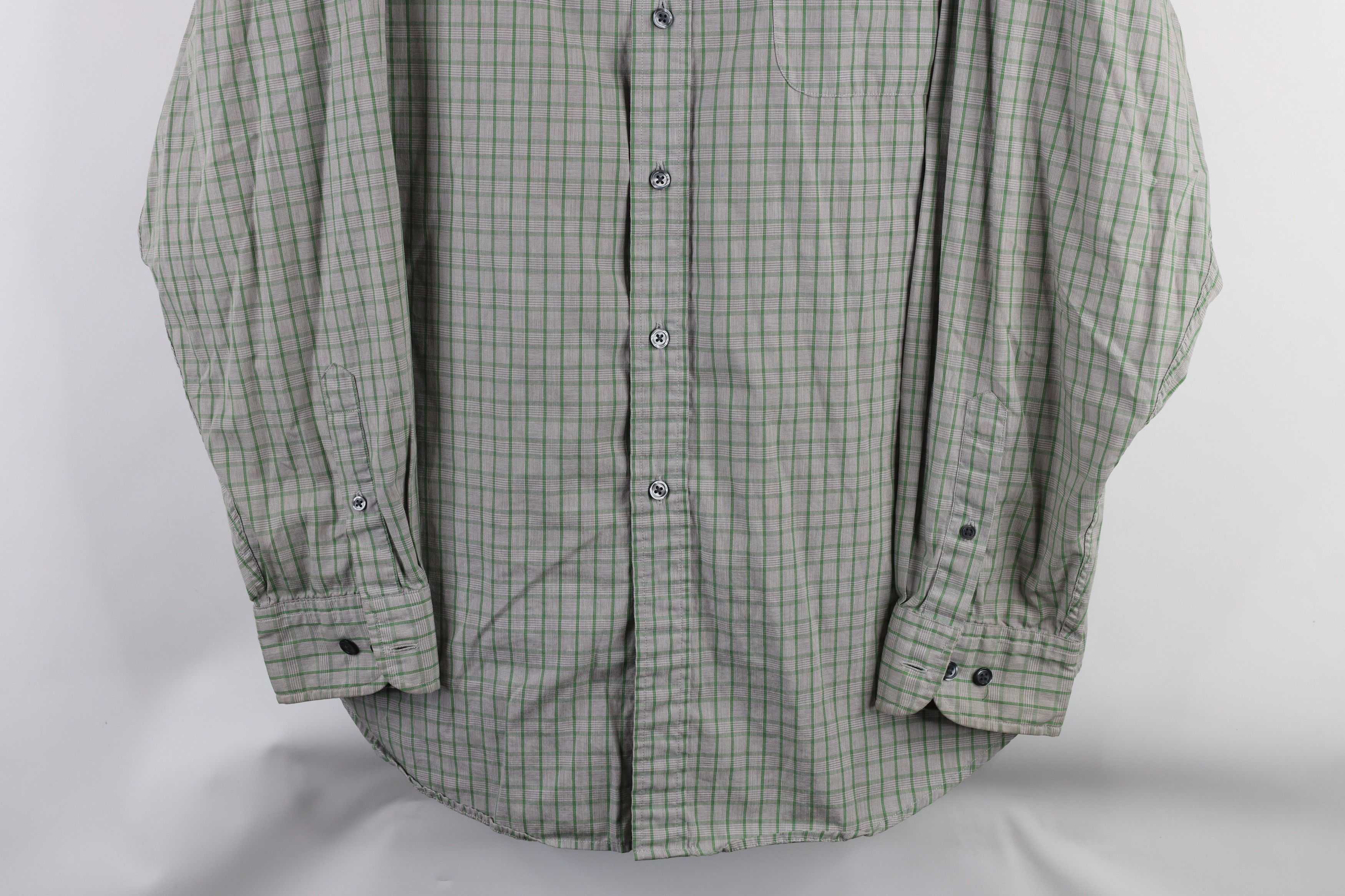 Gap × Vintage Vintage 90s Gap Long Sleeve Collared Button Shirt Plaid Size US XL / EU 56 / 4 - 3 Thumbnail