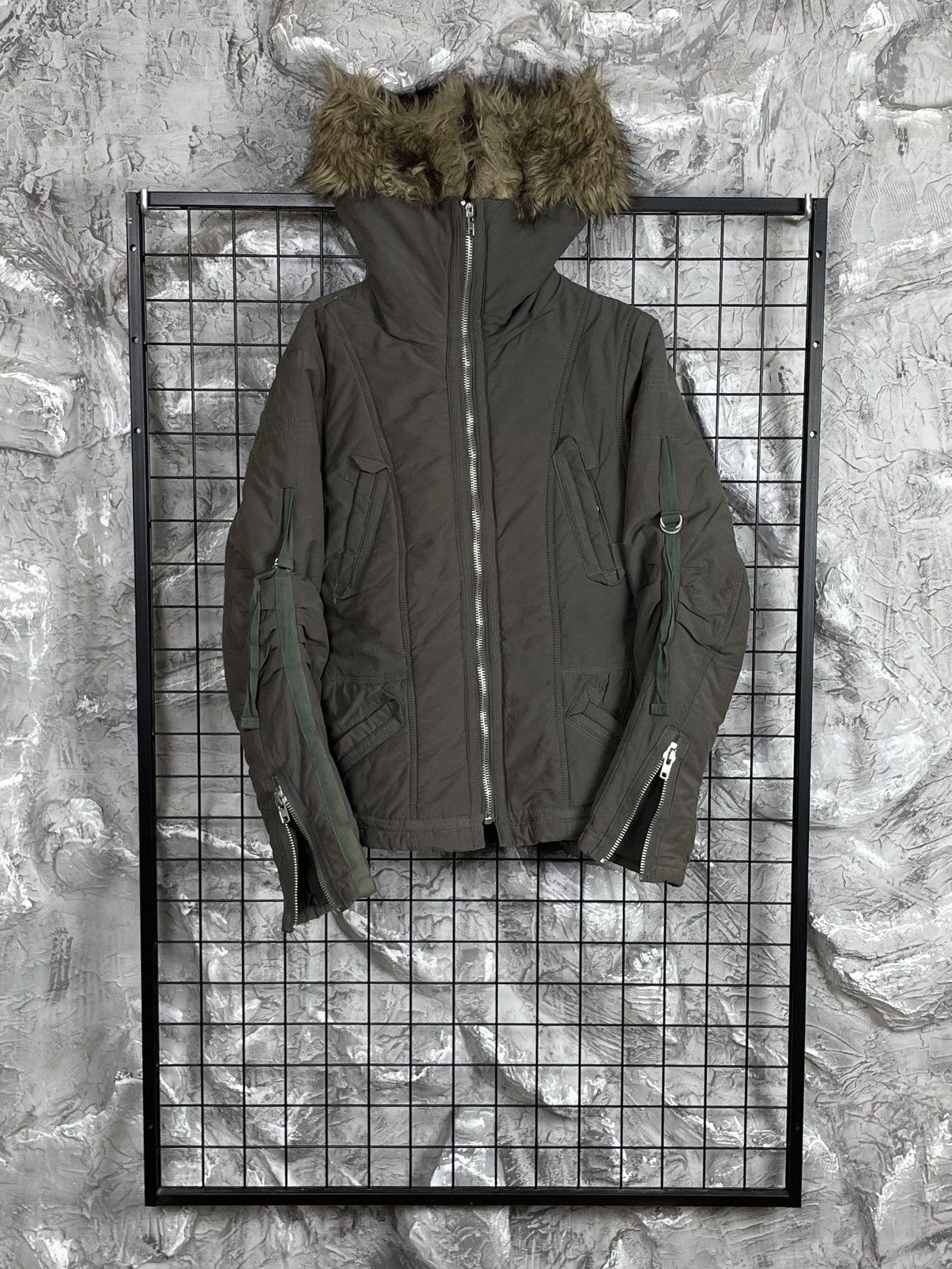 Junya Watanabe VNTG Y2K Fur Bandage Jacket DG LGB GOA Archive Japanese Vibe Size US S / EU 44-46 / 1 - 2 Thumbnail