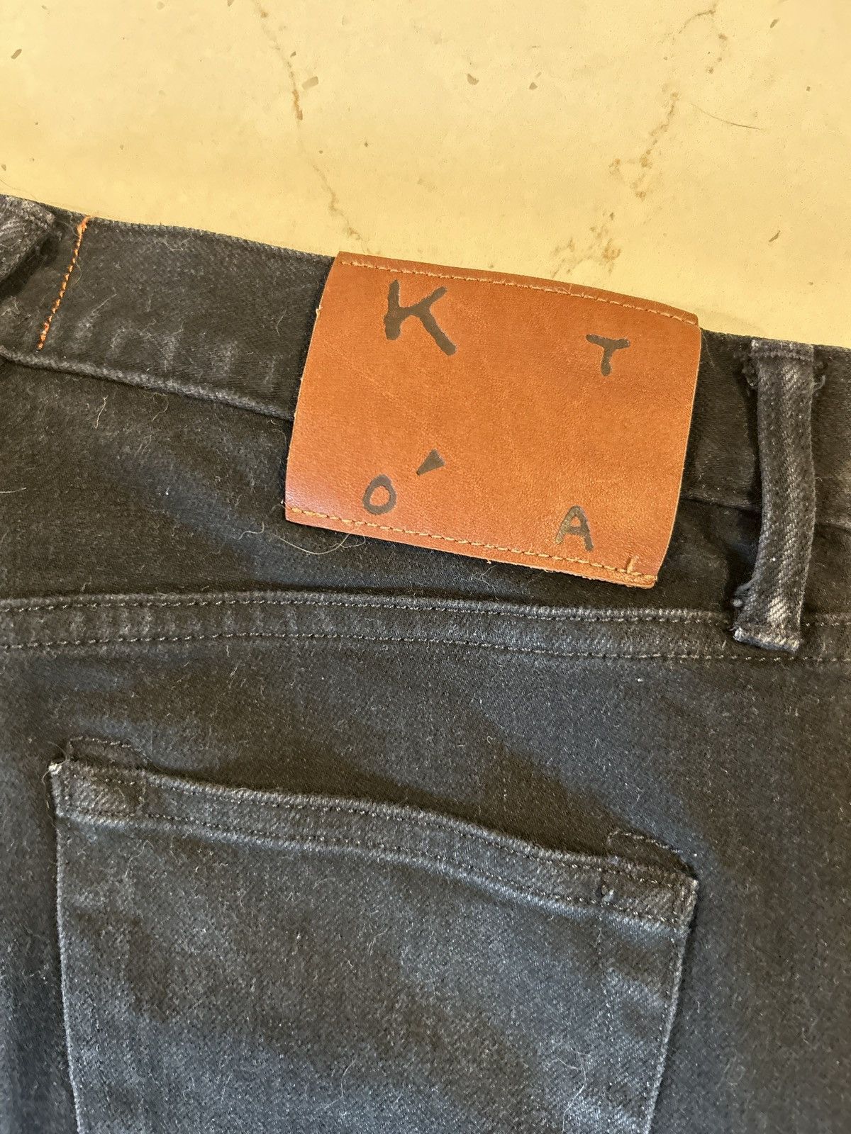 Hiroshi Kato ‘The Scissors’ slim taper selvedge jean in black Size US 29 - 4 Thumbnail