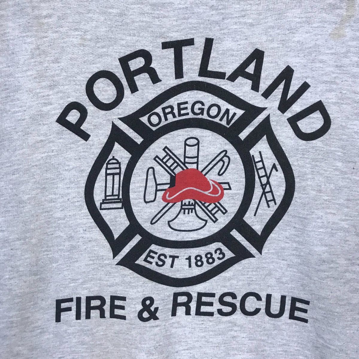 Jerzees Vintage Jerzees Portland Fire & Rescue Pullover Jumper Size US L / EU 52-54 / 3 - 6 Thumbnail
