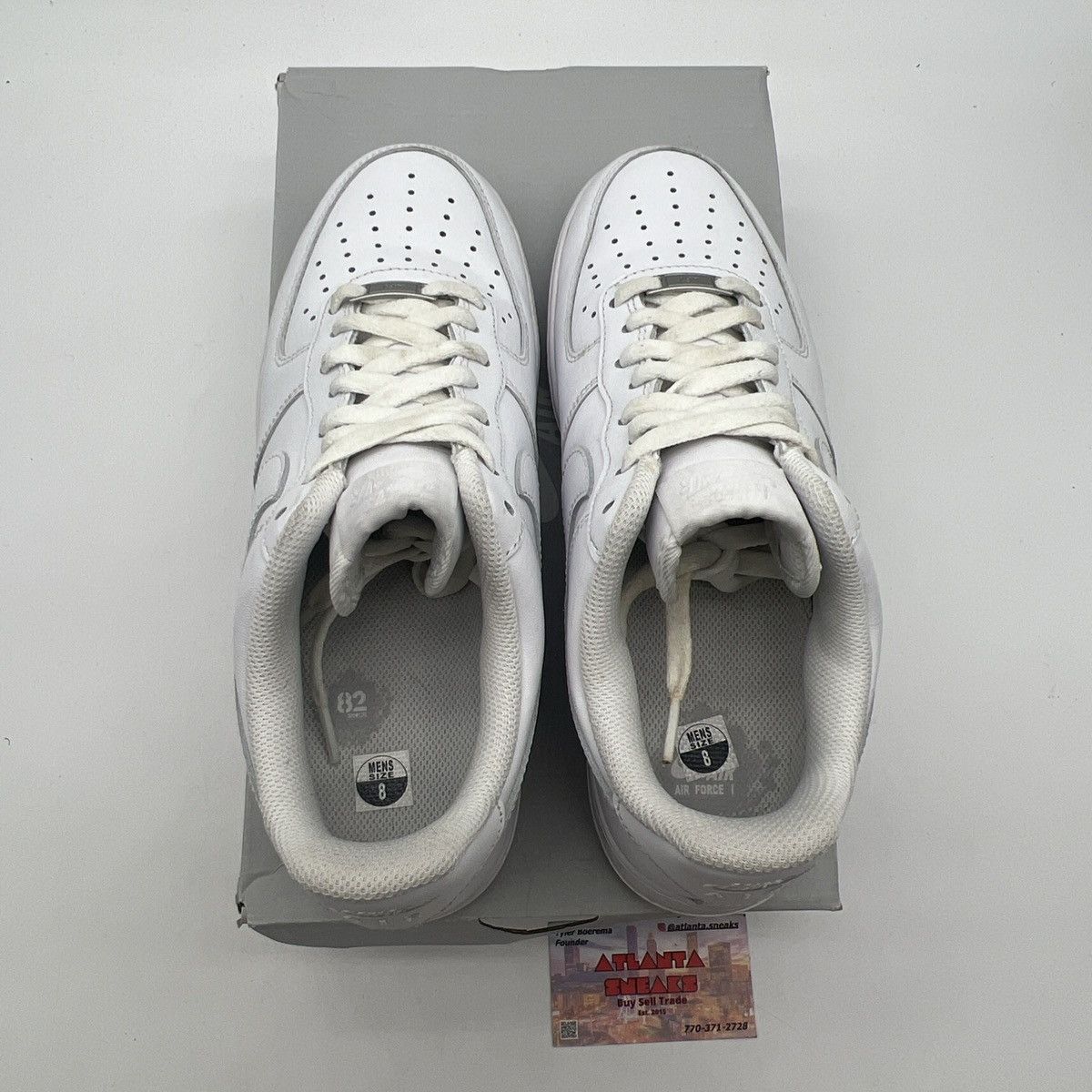 Nike Air Force 1 triple white Size US 8 / EU 41 - 7 Thumbnail